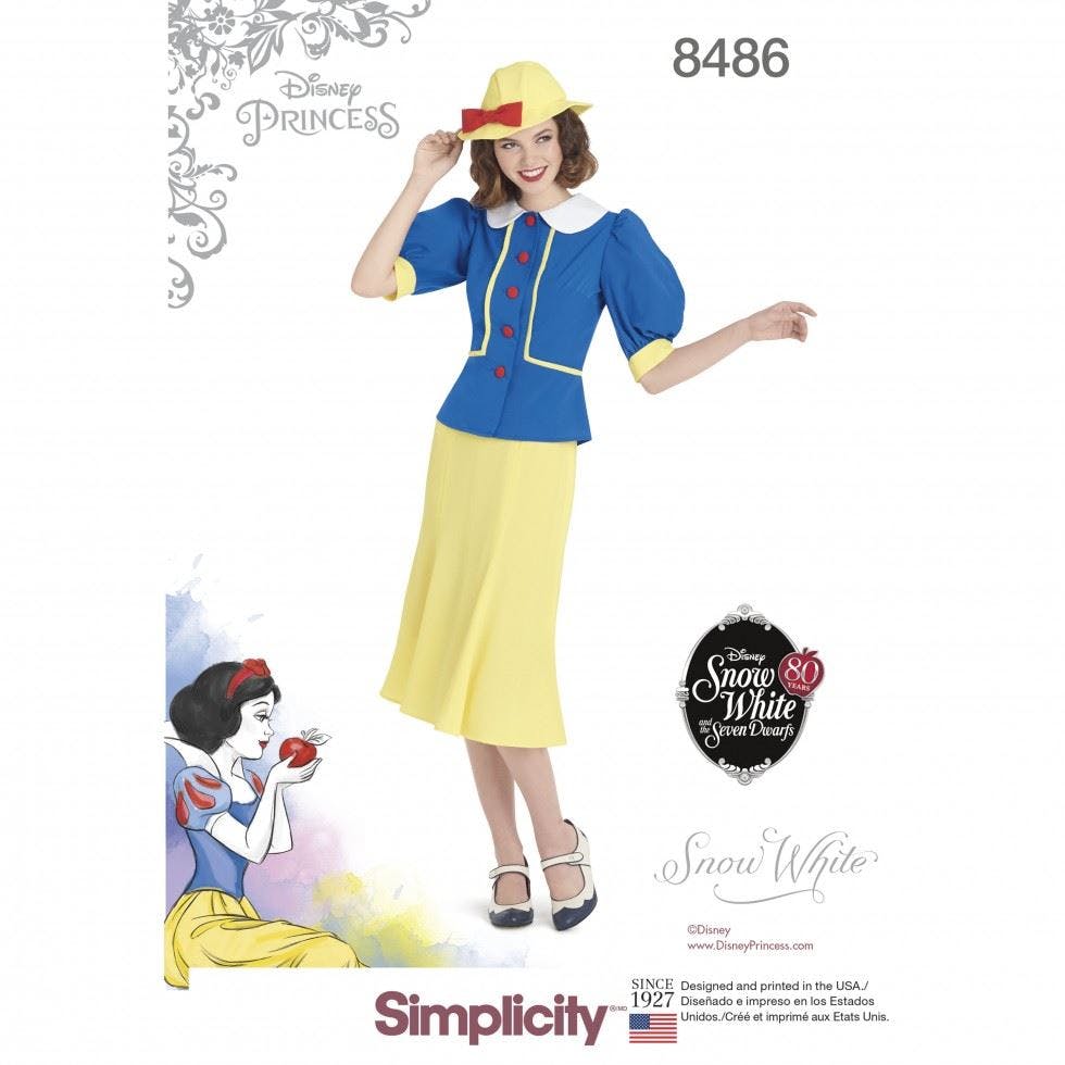 Simplicity Women's Sewing Pattern 8486, Costumes For H5 (6-8-10-12-14) - Intermediate - R5 (14-16-18-20-22)