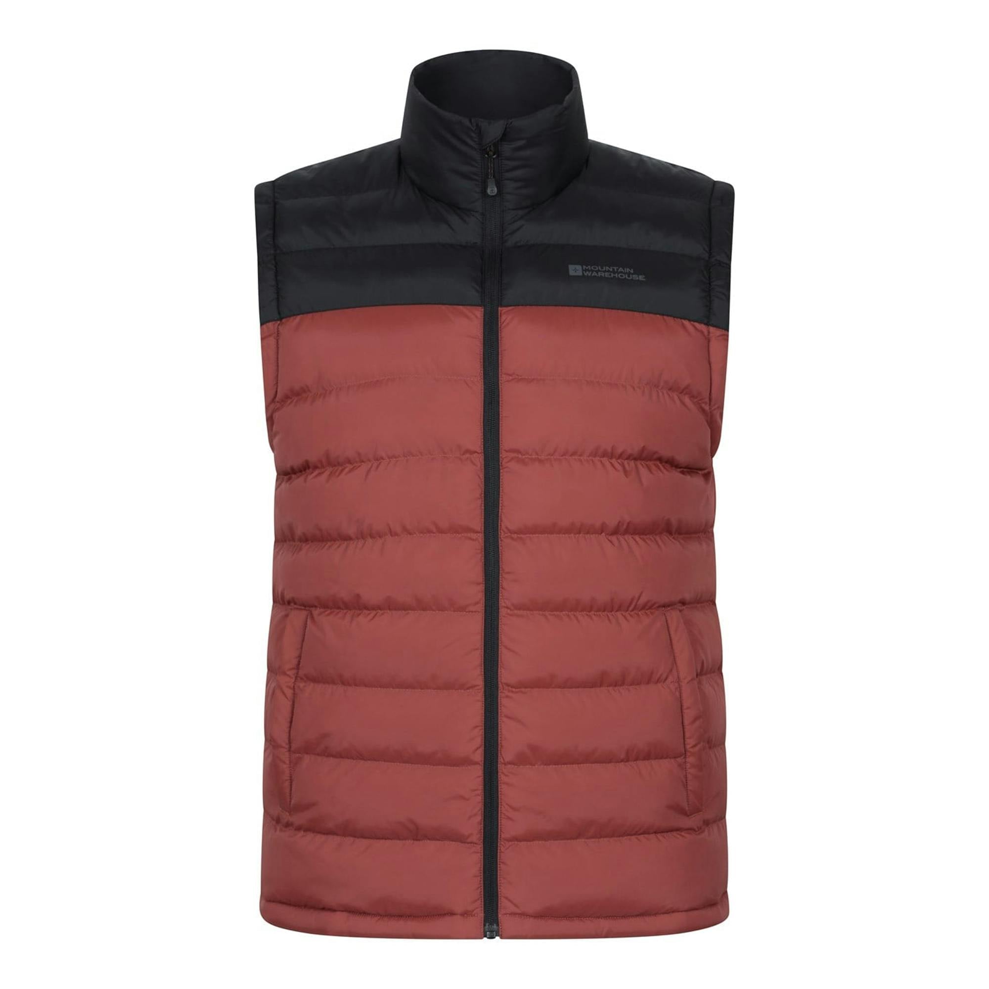 Mountain Warehouse Men's Seasons Ii Padded Gilet - Berry - 4XL - Berry - 100% Polyester