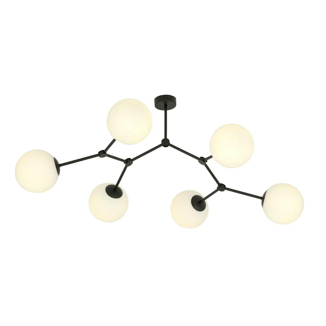 Emibig Space - 6 Light Ceiling Light - Black and White - 57 x 108 x 40cm - Image 3