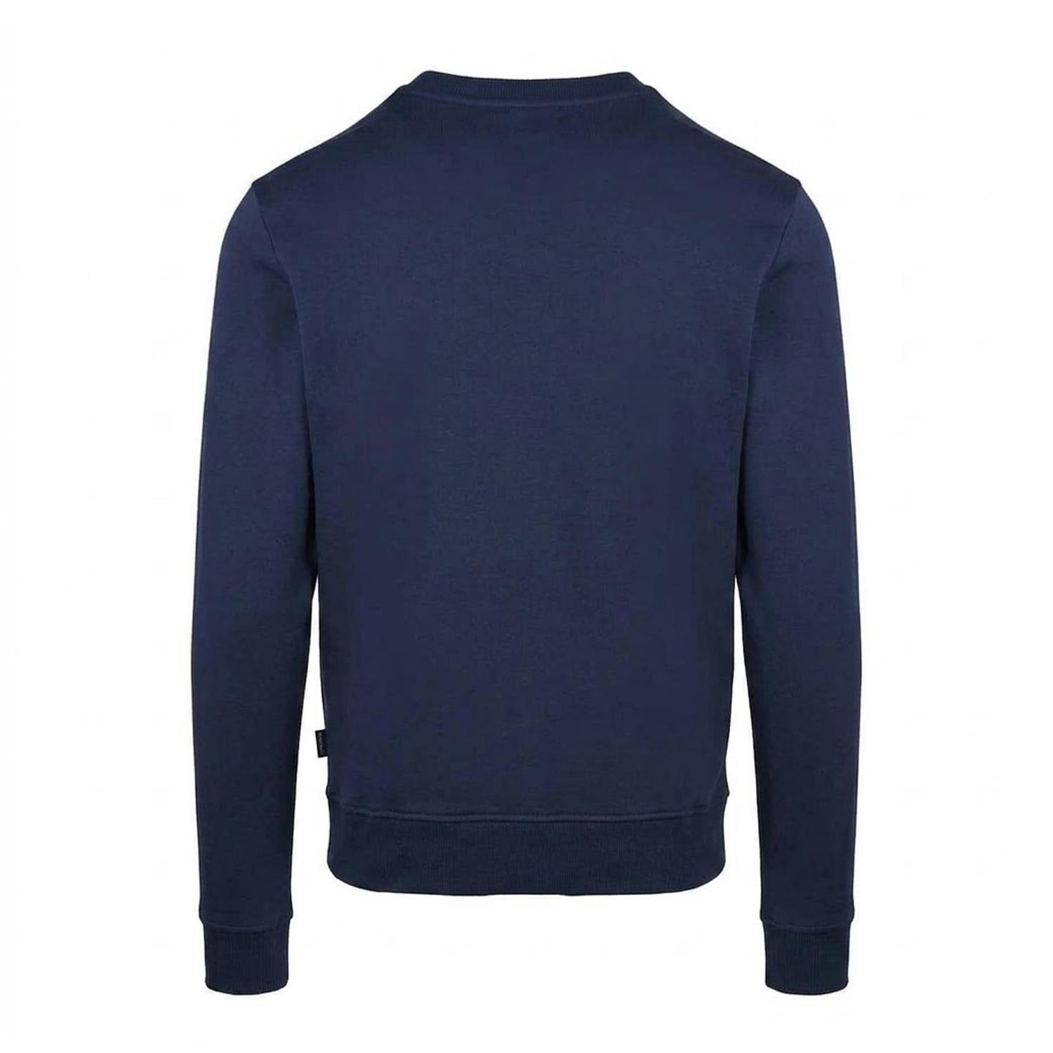 Aquascutum Men's Ribbed Collar Sweatshirt - Navy - Xl - Navy - 100% Mixed