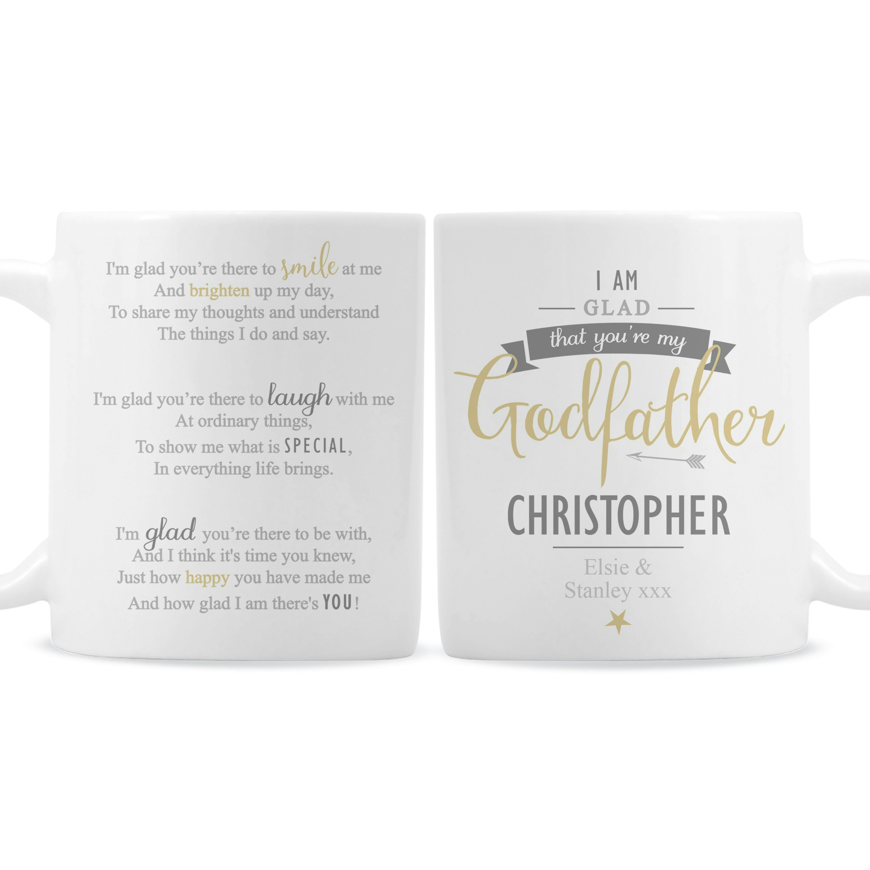 Personalised Memento Company Personalised I Am Glad... Godfather Mug
