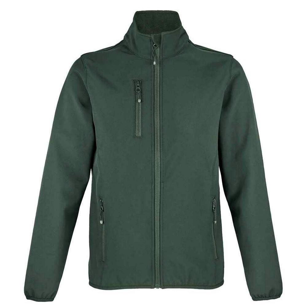 SOLS Womens/Ladies Falcon Softshell Recycled Soft Shell Jacket (Forest Green) - Size Medium - Image 2