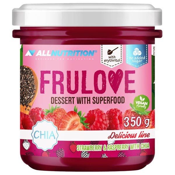 Allnutrition Frulove Dessert With Superfood, Strawberry & Raspberry With Chia - 350G