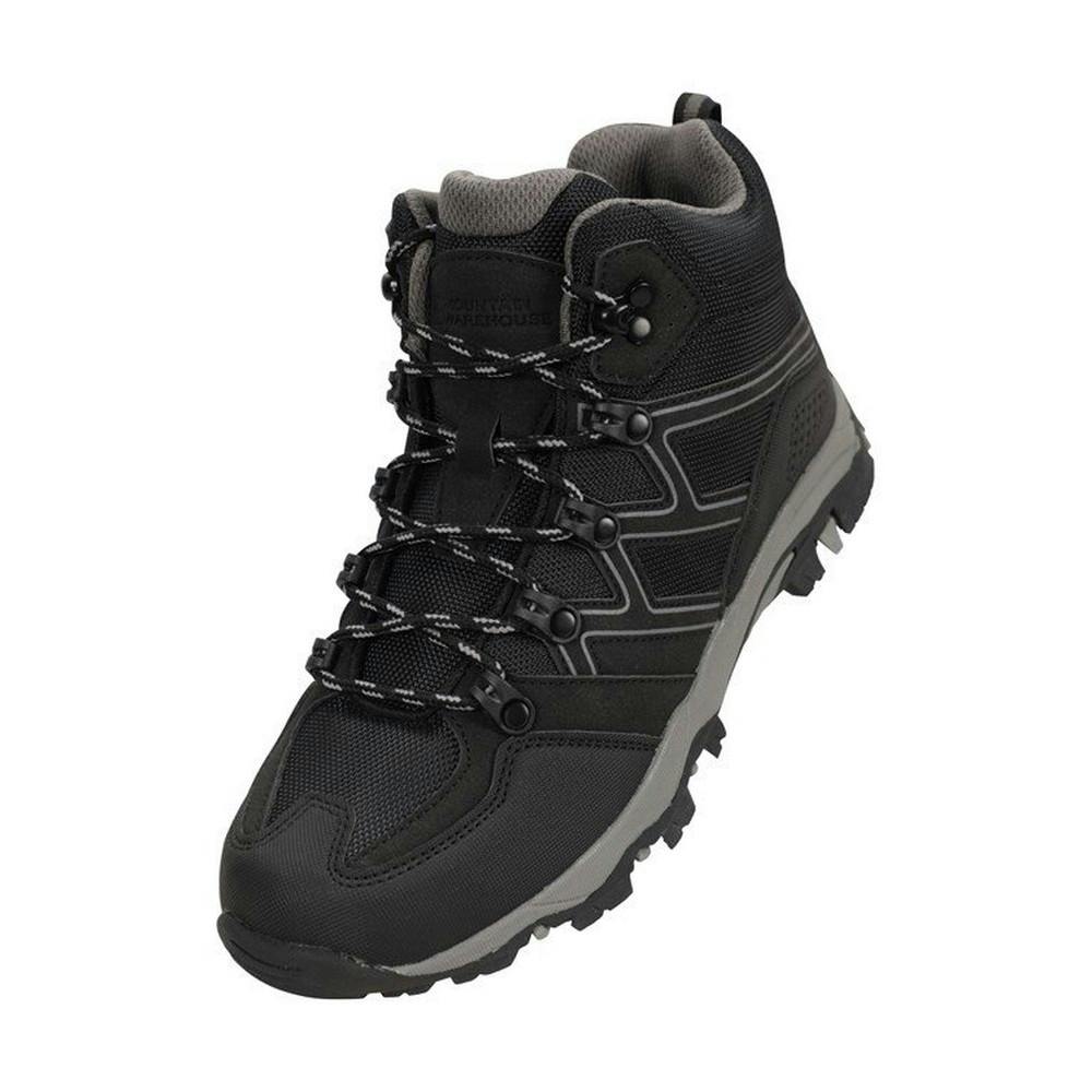 Mountain Warehouse Black Childrens/Kids Oscar Walking Boots - 13 Uk Child - 50% Mesh/50% Synthetic