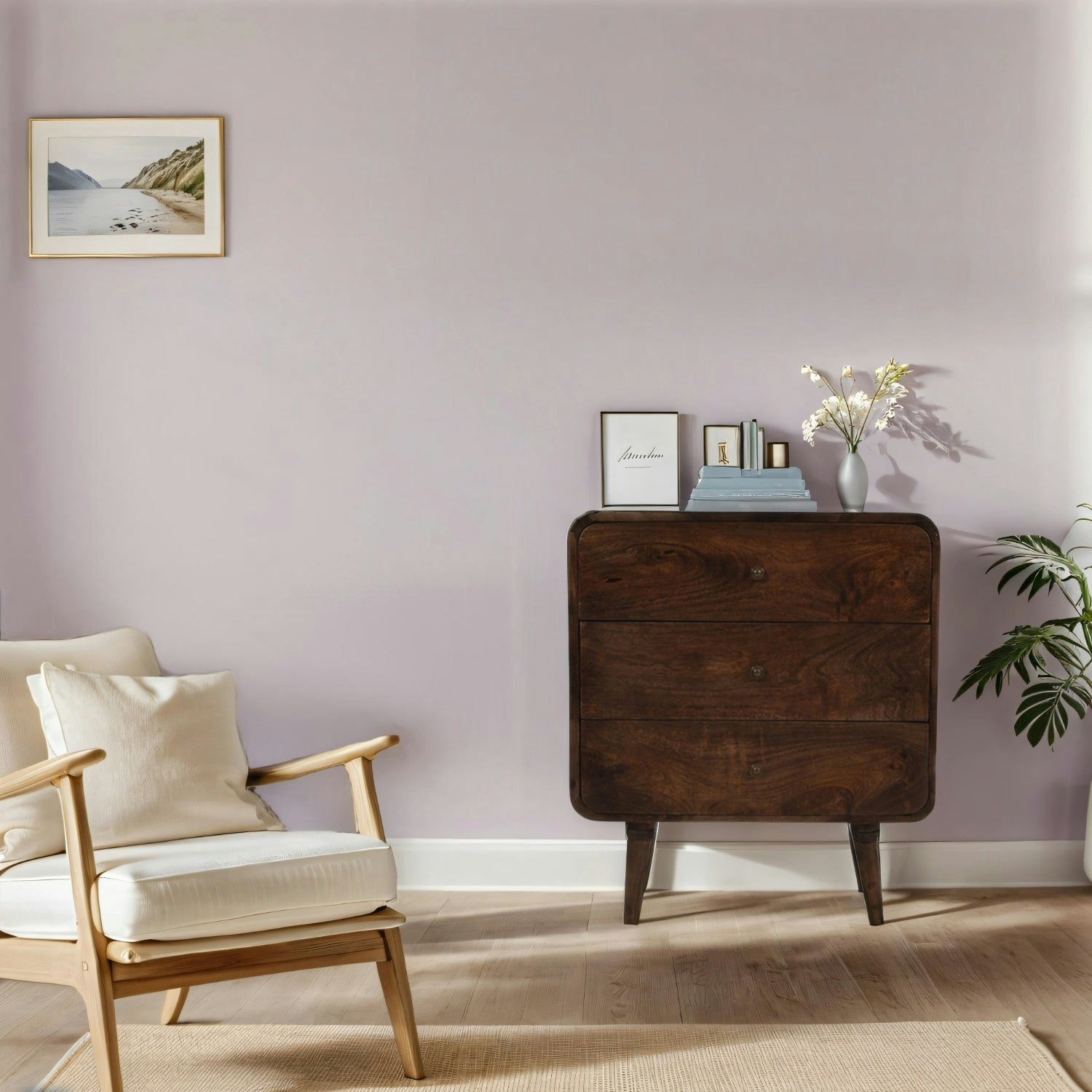 Rackhams Dark Winnie Mango Wood Chest Of 3 Drawers - Wood - 3 - 70X35x80 Cm (Lxdxh)