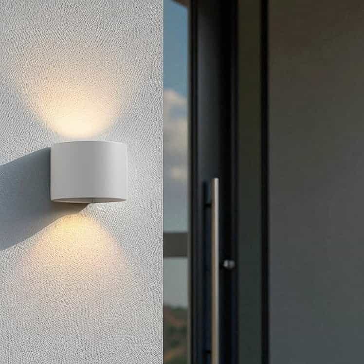 Rackhams White/Light 6 Watt Led Round Wall Mounted Bathroom - Image 2