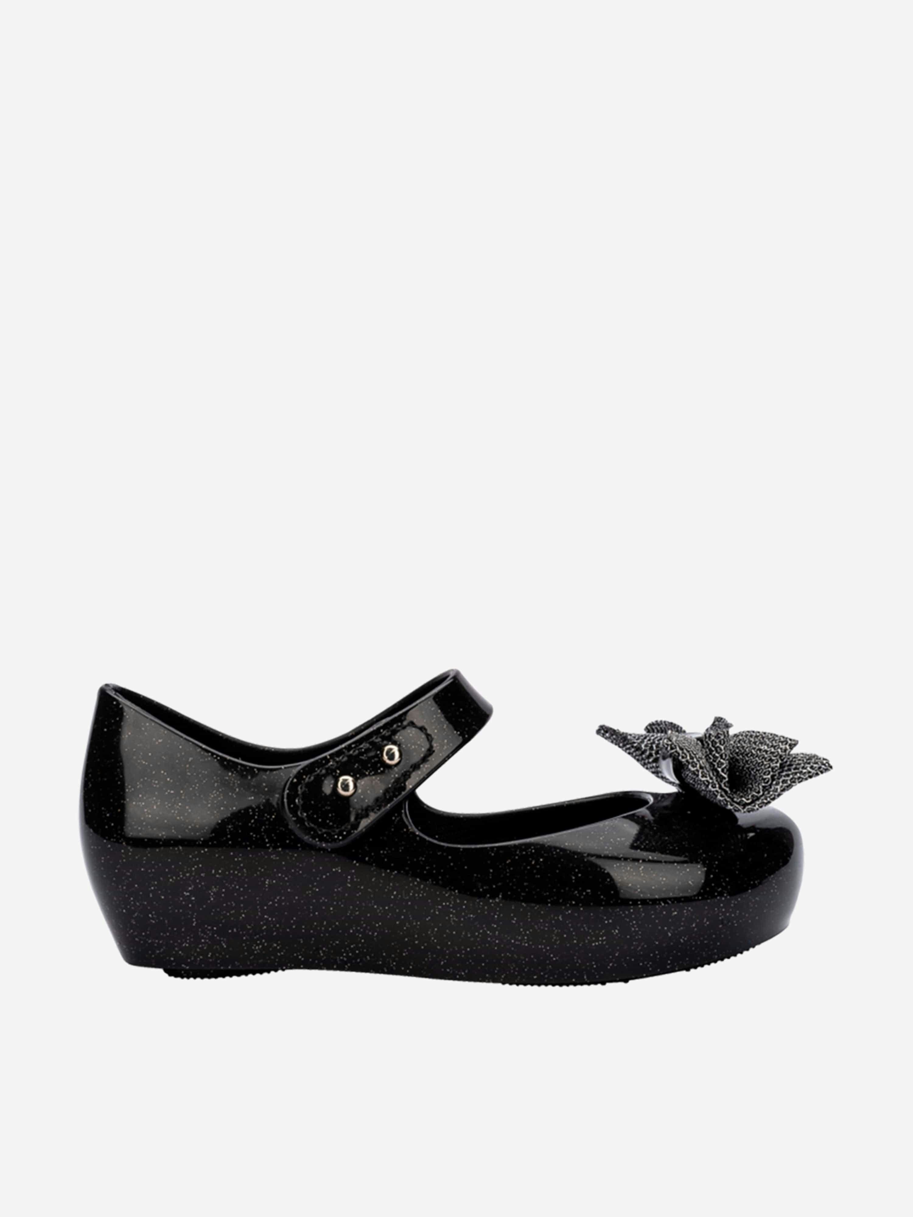 Mini Melissa Girls Black Ultra Sweet Xii Shoes In - Eu 22 - 23 Uk 6