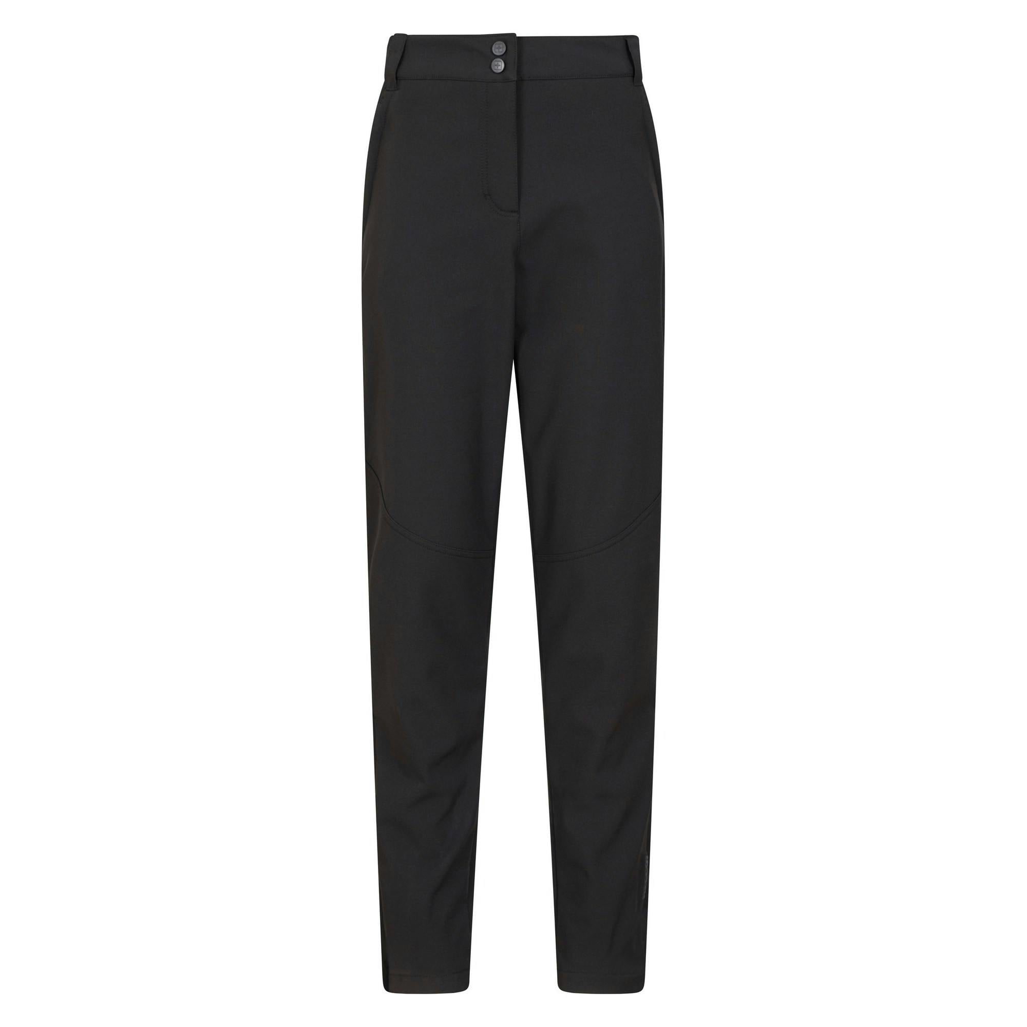 Mountain Warehouse Women's Black Sierra Ii Softshell Recco Ski Trousers - 6 Uk - 100% Mixed