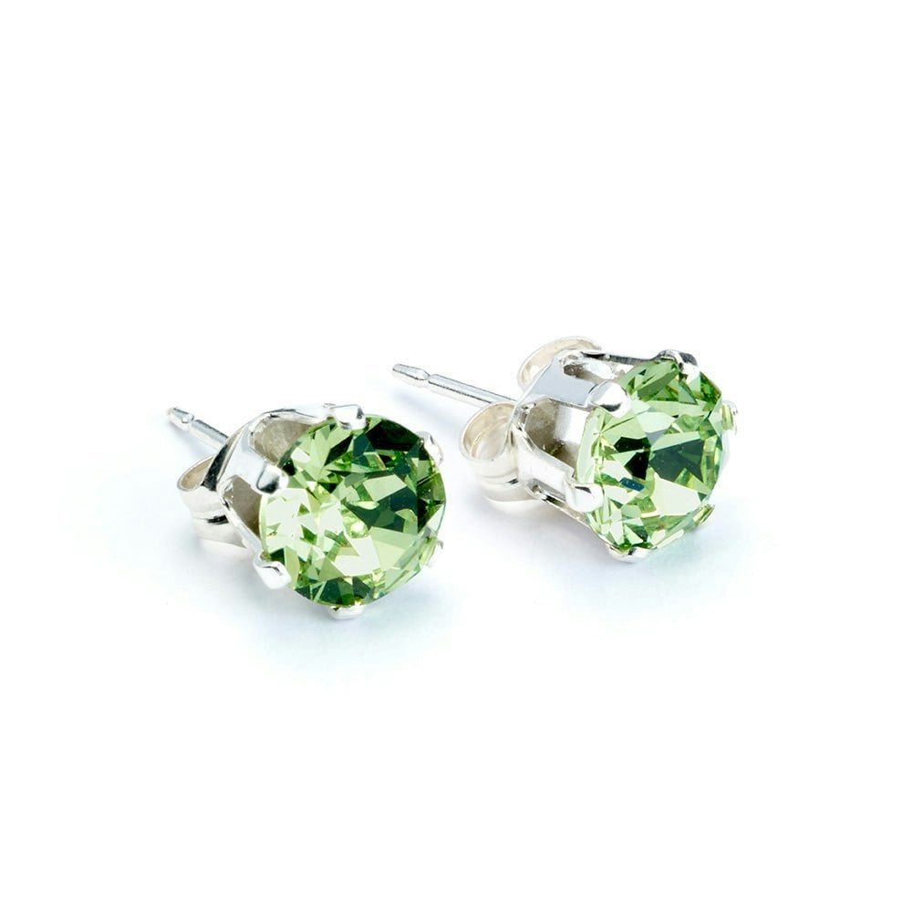 Mylee London Silver Birthstone Stud Earrings - August - No - August