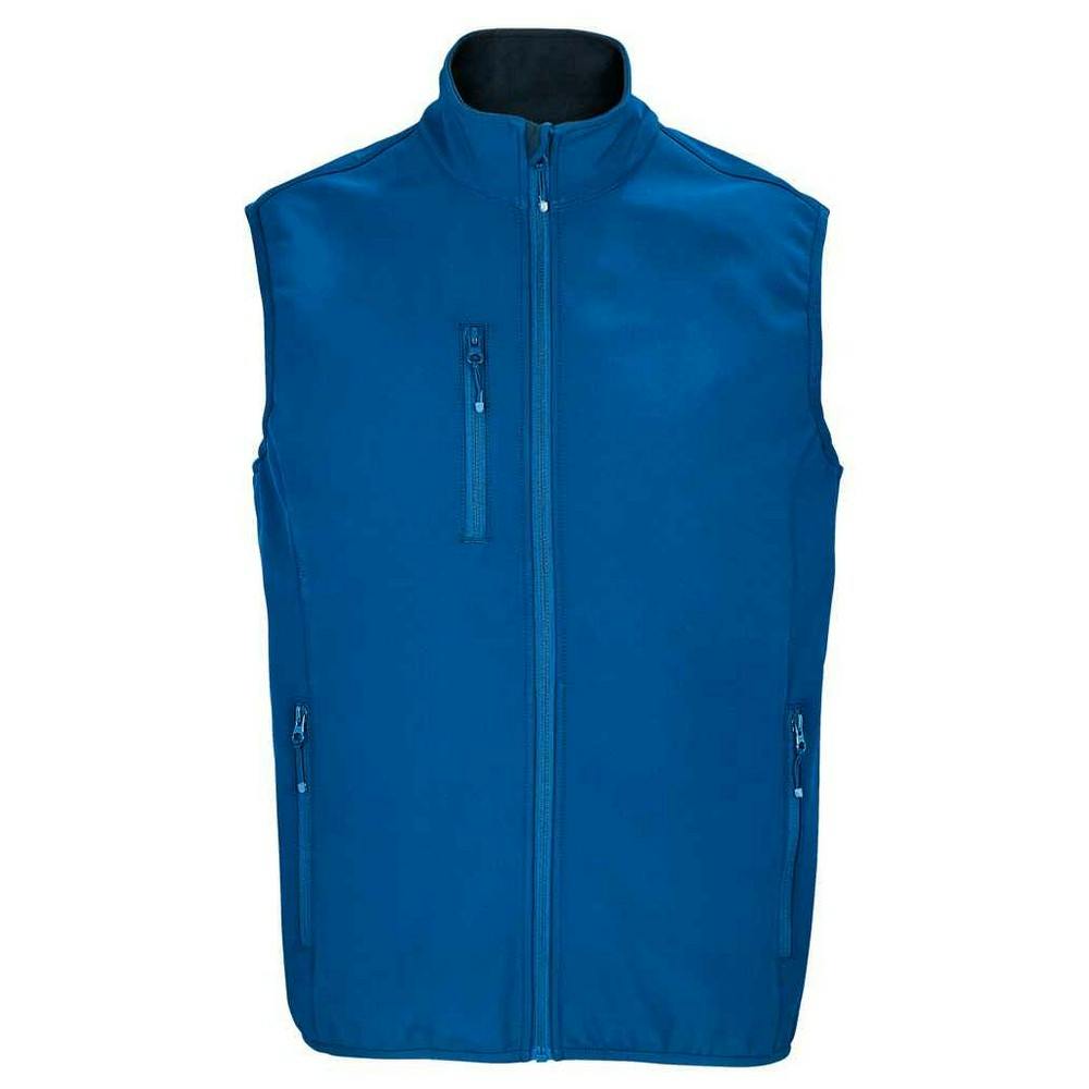 Sols Men's Blue Falcon Softshell Recycled Body Warmer - Royal - 3XL - Royal - 100% Mixed