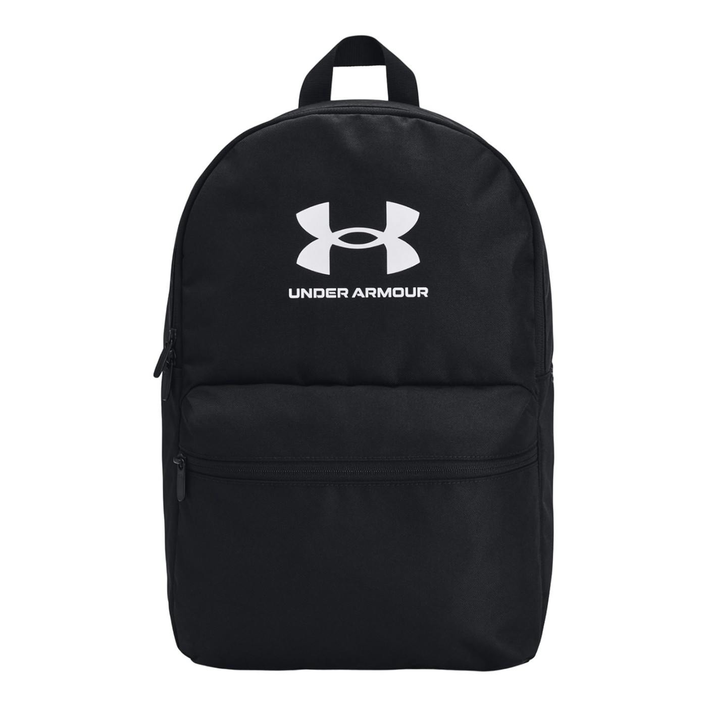 Under Armour Black/White Loudon Lite Logo Backpack - One Size