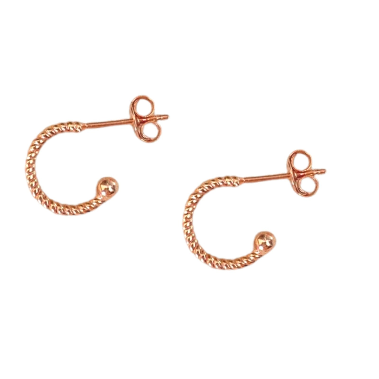 Spero London Silver Twisted Bead End Sterling Earrings - Image 2