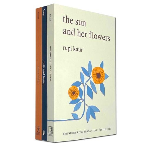 Andrews Mcmeel Publishing Light/Dark Rupi Kaur Collection Books Set (Home Body, Milk And Honey, The The Sun And Her Flowers) Size 3
