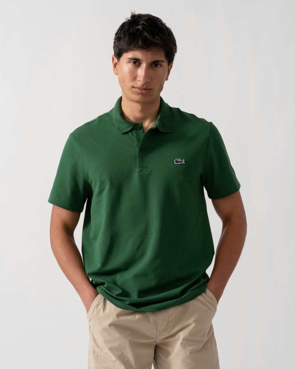 Lacoste Men's Green Short Sleeved Polo Shirt - 132 - 132 - L