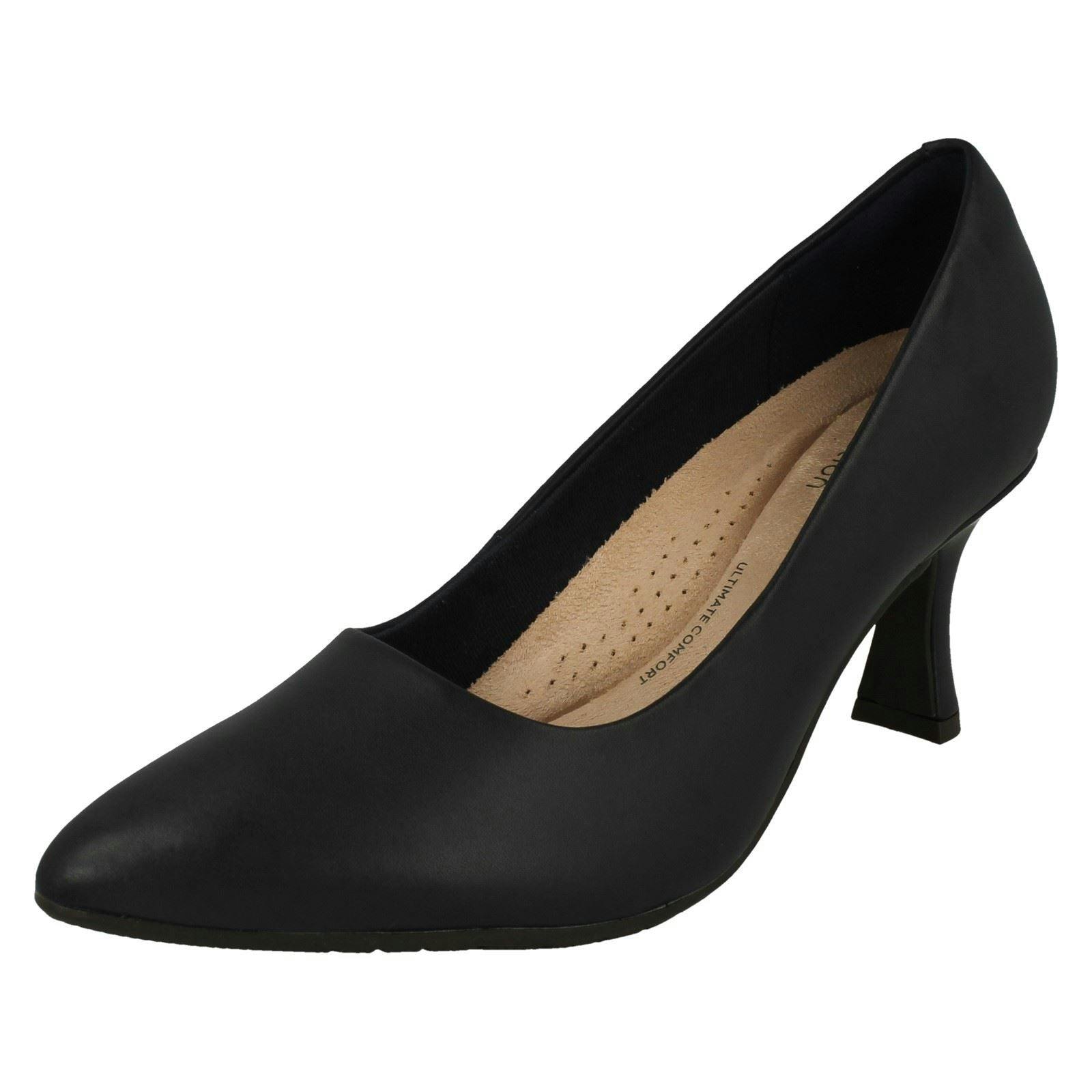 Clarks Women's Elegant Pointed Toe Court Shoes Kataleyna Gem - Navy - Uk 6.5 - E