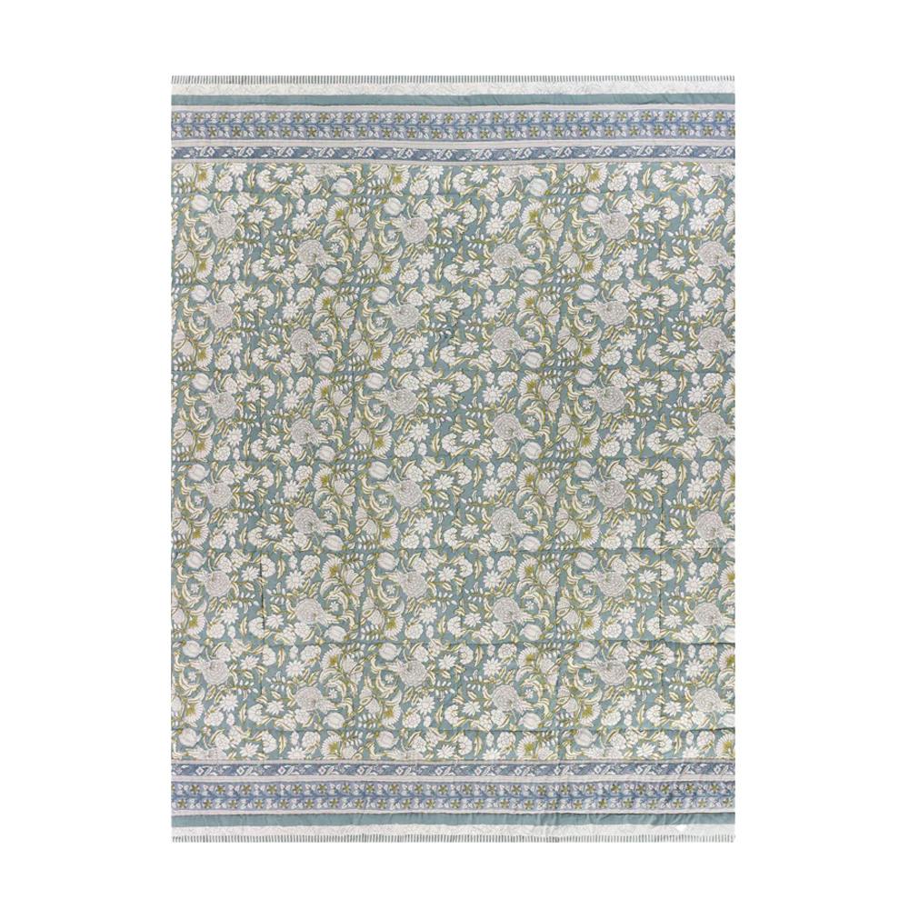 Wylder Blue Annabelle Cotton Bedspread - 240Cm X 260Cm - 100% Mixed