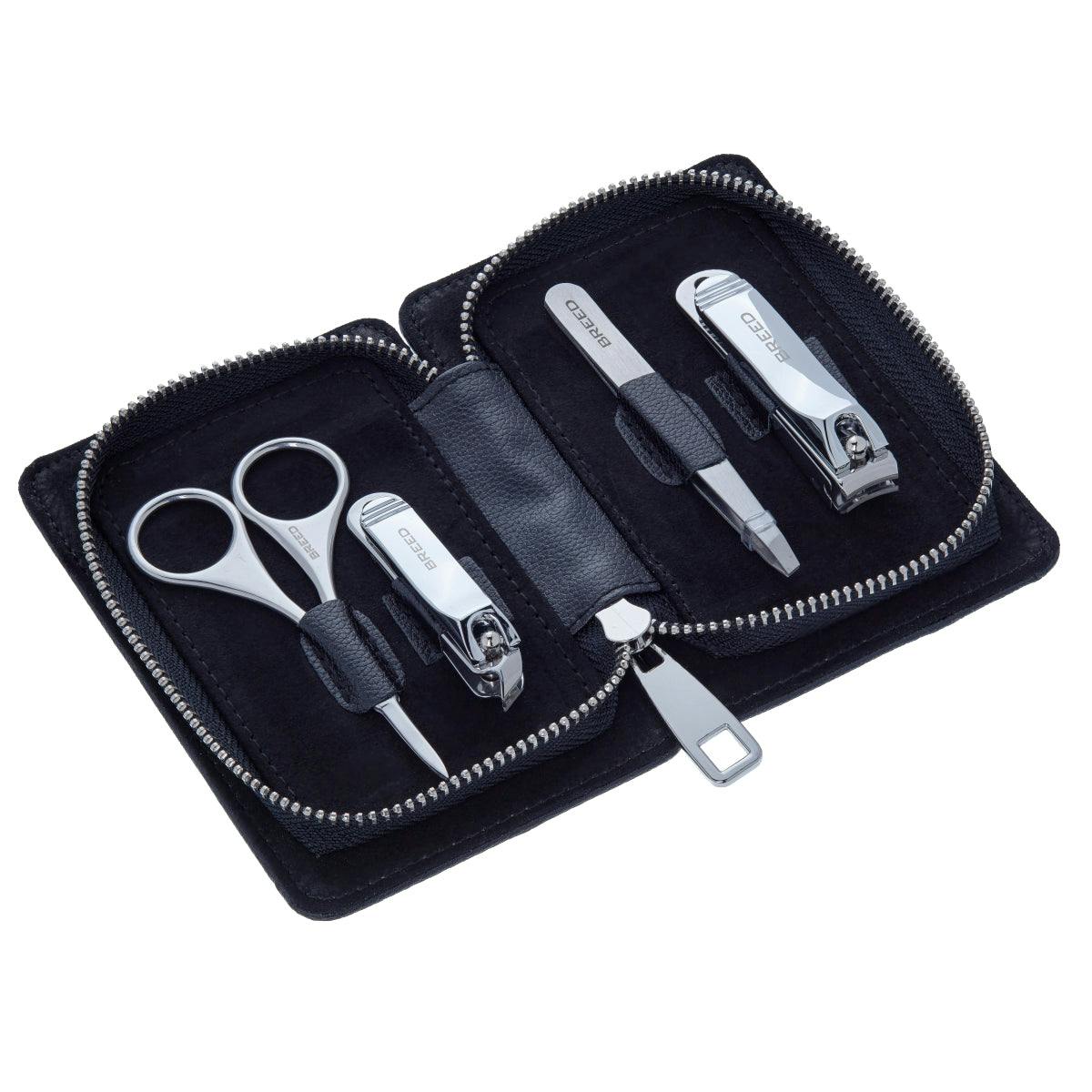 Breed Black Sabre 4 Piece Surgical Steel Groom Kit