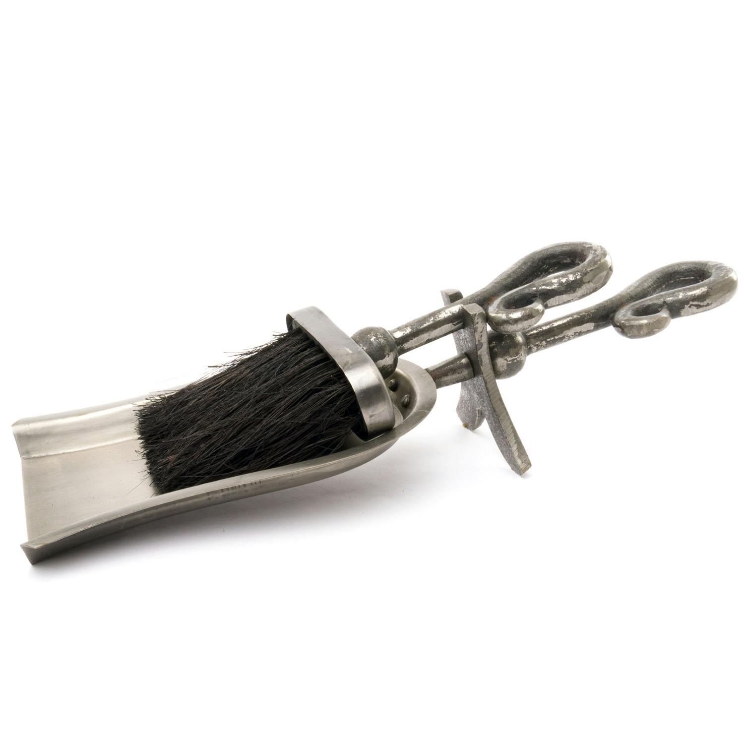 B&Q - Pewter Crook Handle Hearth Tidy Antique Silver (9Cm X 13Cm X 37Cm) - Image 2