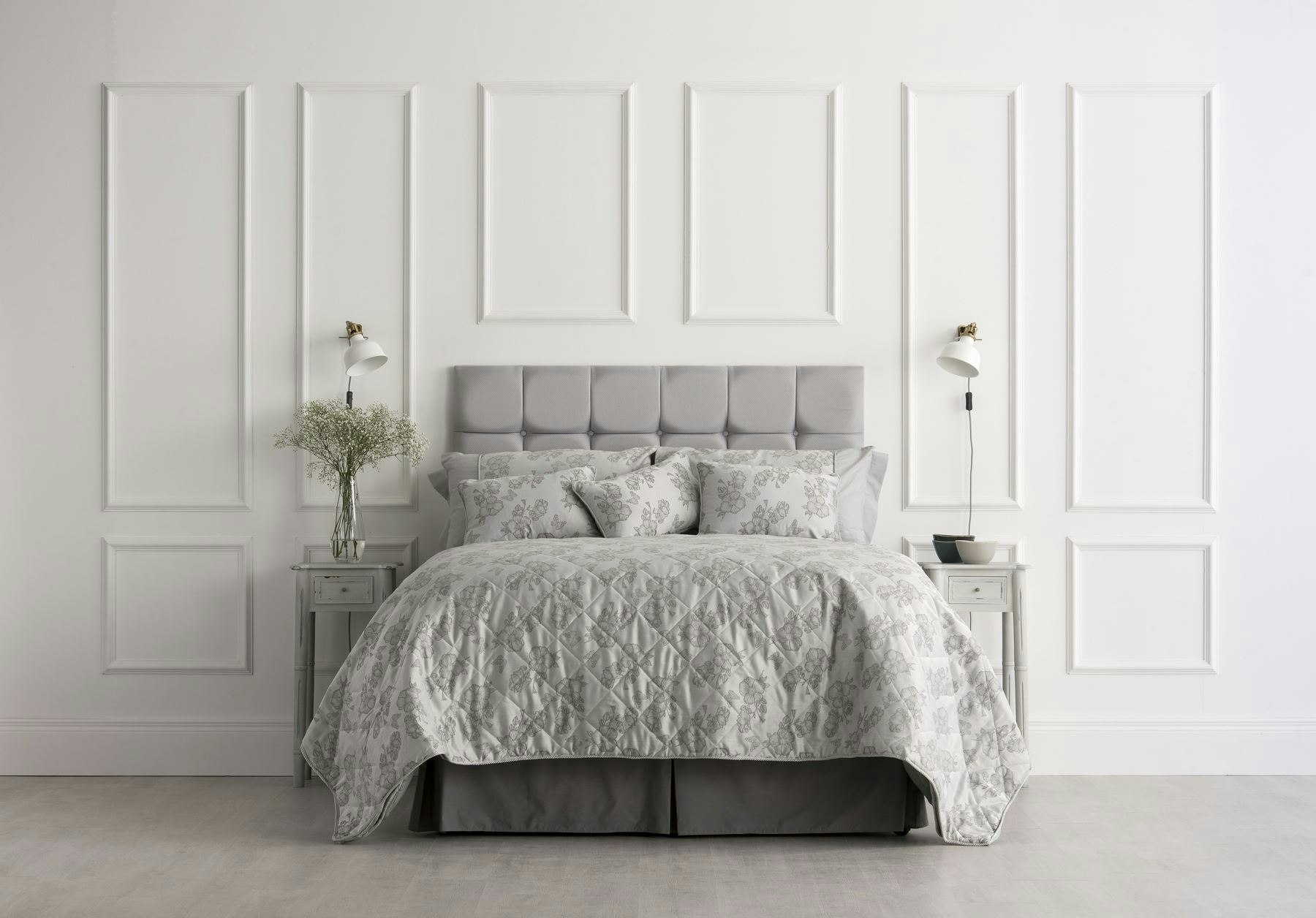 Rackhams Grey Penelope Duvet Cover Set - Super King