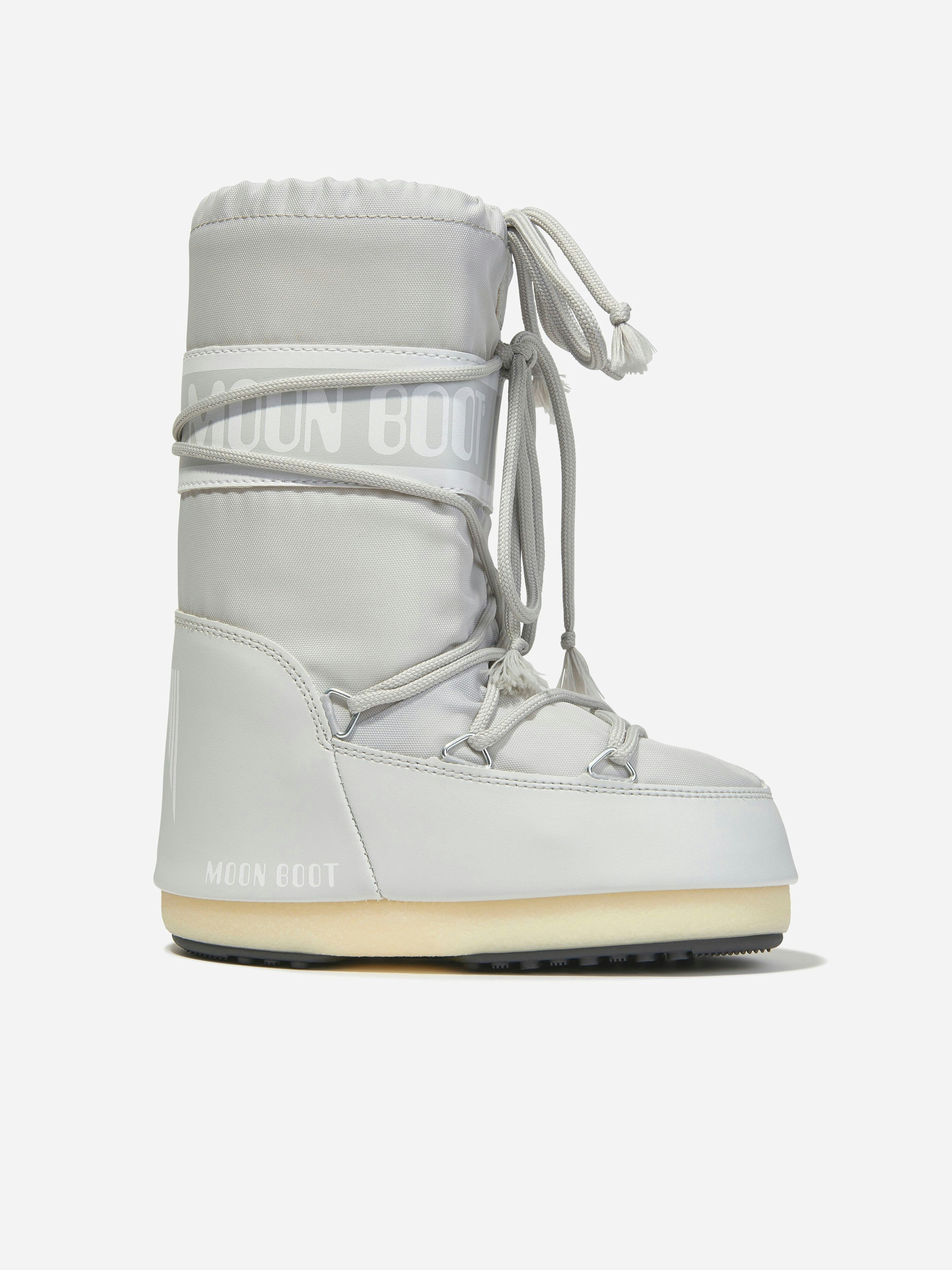 Moon Boot Iconic Grey Nylon Snow Boots - Unisex - Kids Boots - Gray - 27 Eu - Kids - Image 2