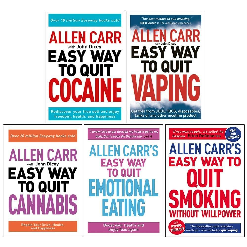 Various Publishers Allen Carr Easyway 5 Books Collection Set – Self-Help & Lifestyle Collection
