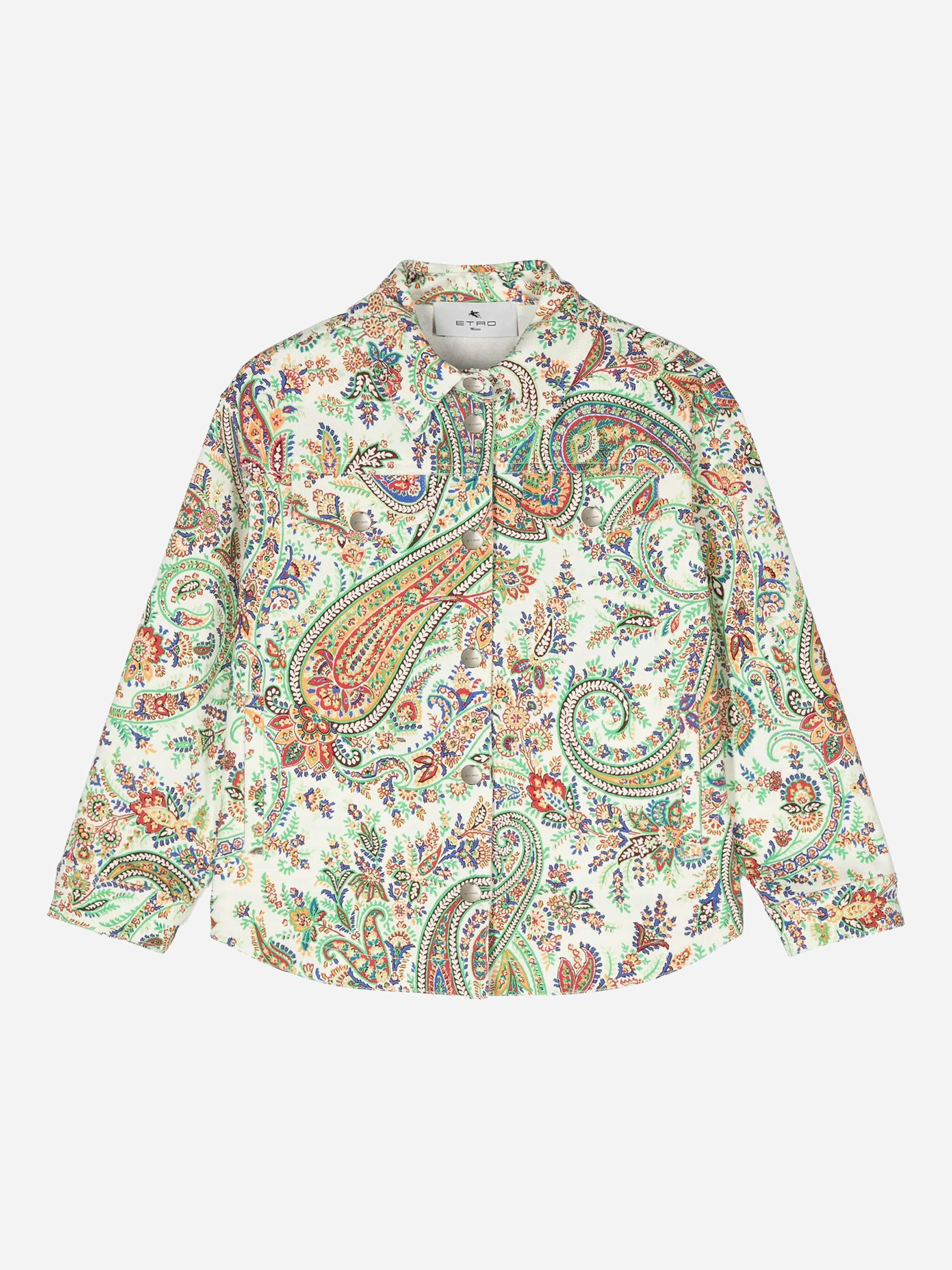 Etro Girls Floral Paisley Jacket In Multicolour - Multicoloured - 12 Yrs