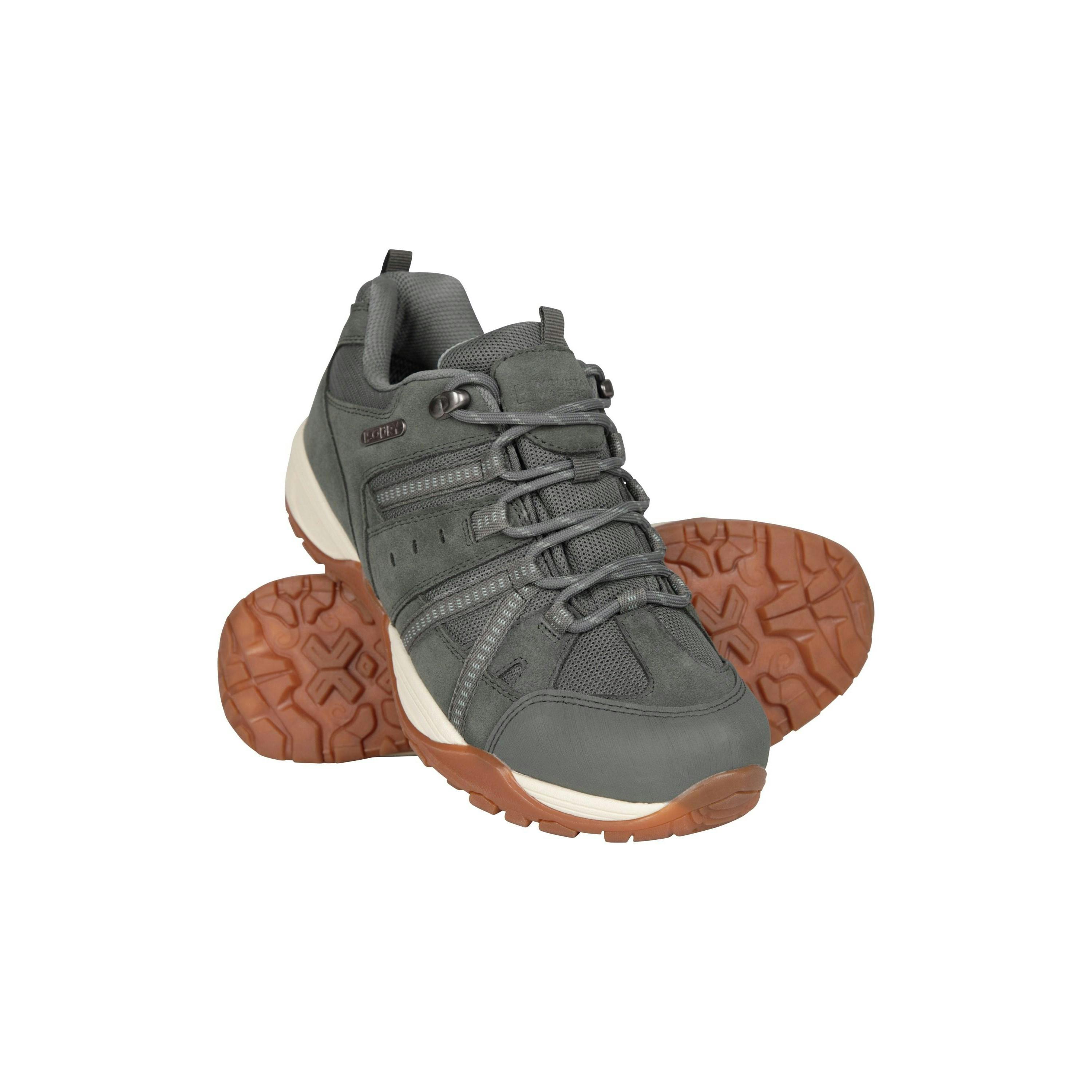 Mountain Warehouse Women's Green Direction Ii Suede Wide Walking Shoes - Khaki - 5 Uk - Khaki - 40% Leather/30% Textile/30% Synthetic