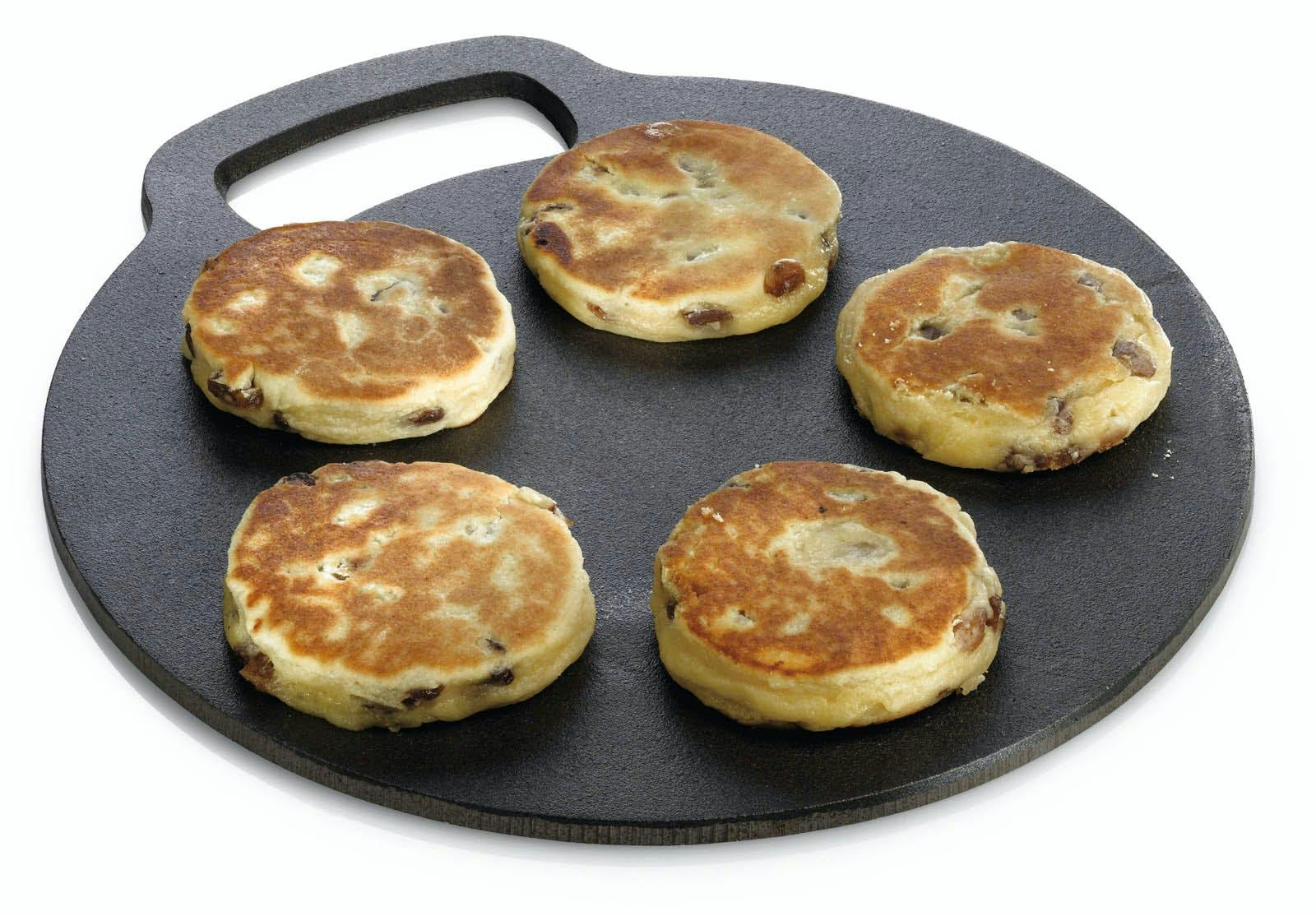 Rackhams Black Cast Iron 27Cm Steel Baking Stone - Cast Iron - Baking Stone