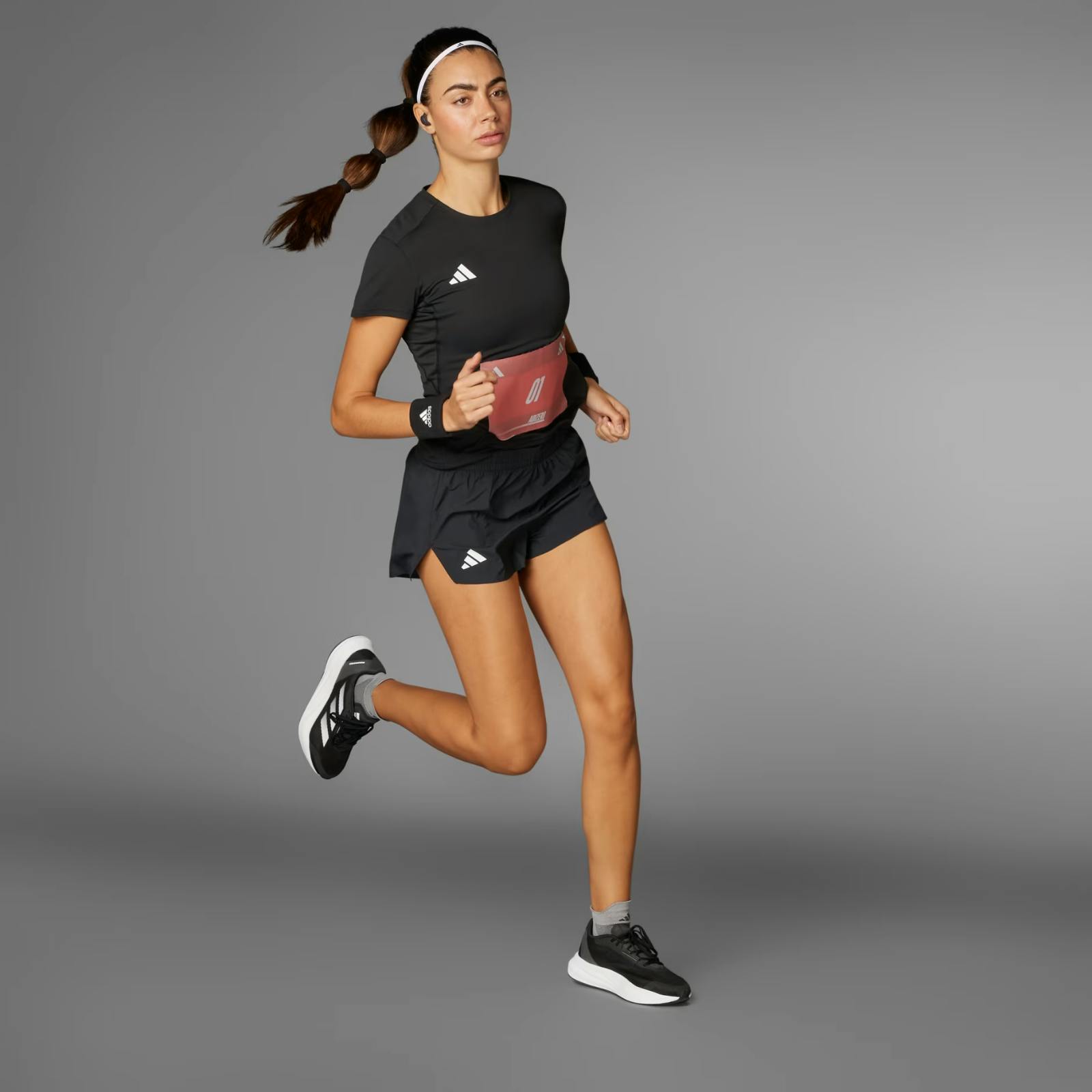 Adidas Women's Black Adizero Aeroready Running T-Shirt In1172 - Xl