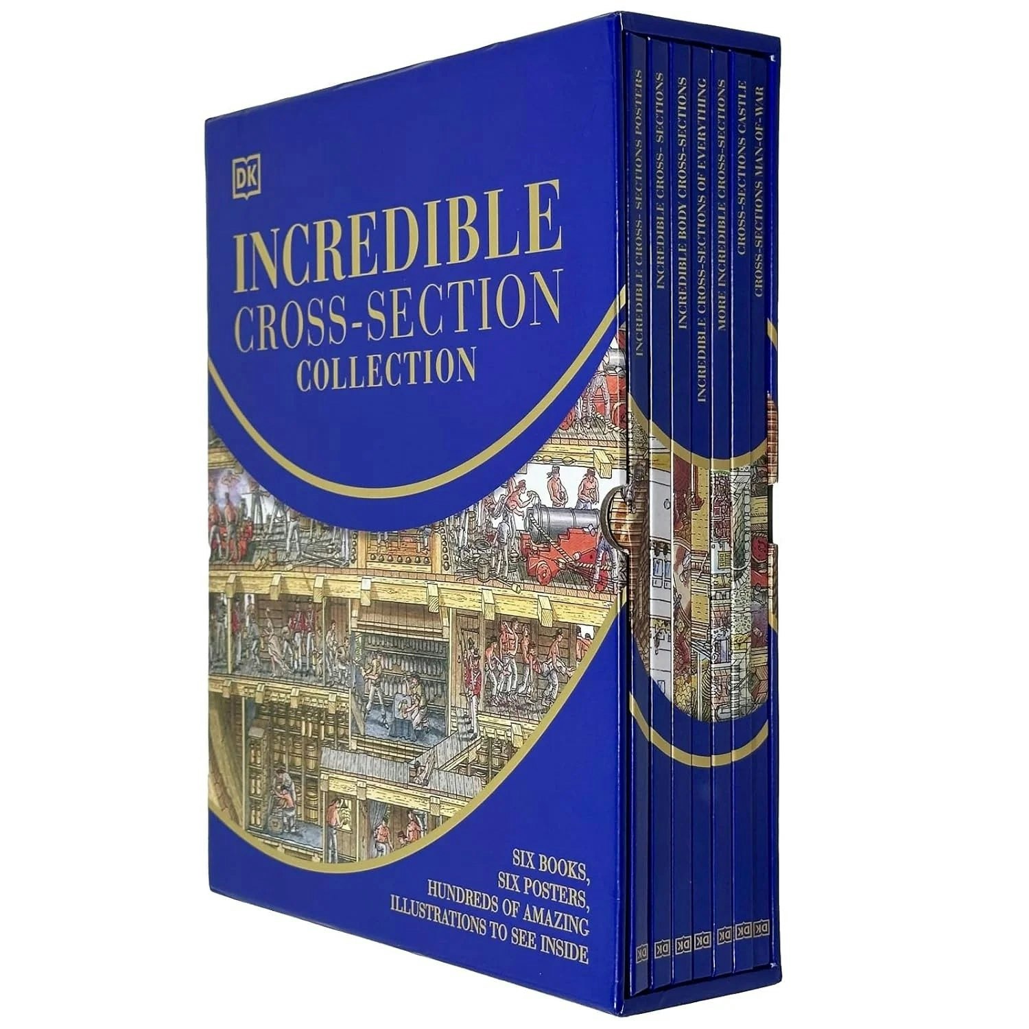 Various Publishers Stephen Biesty's Incredible Cross-Section Collection 7 Books Set