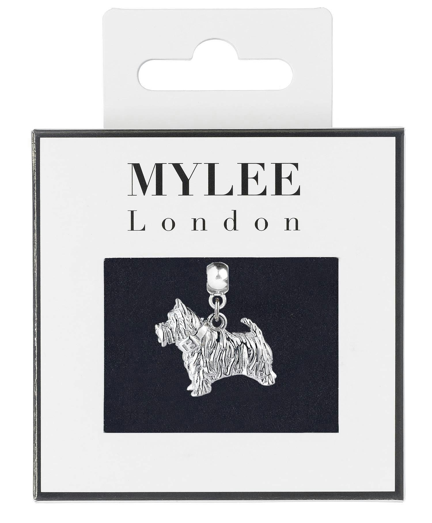 Mylee London Silver Westie Plated Charm - No - Slider Charm