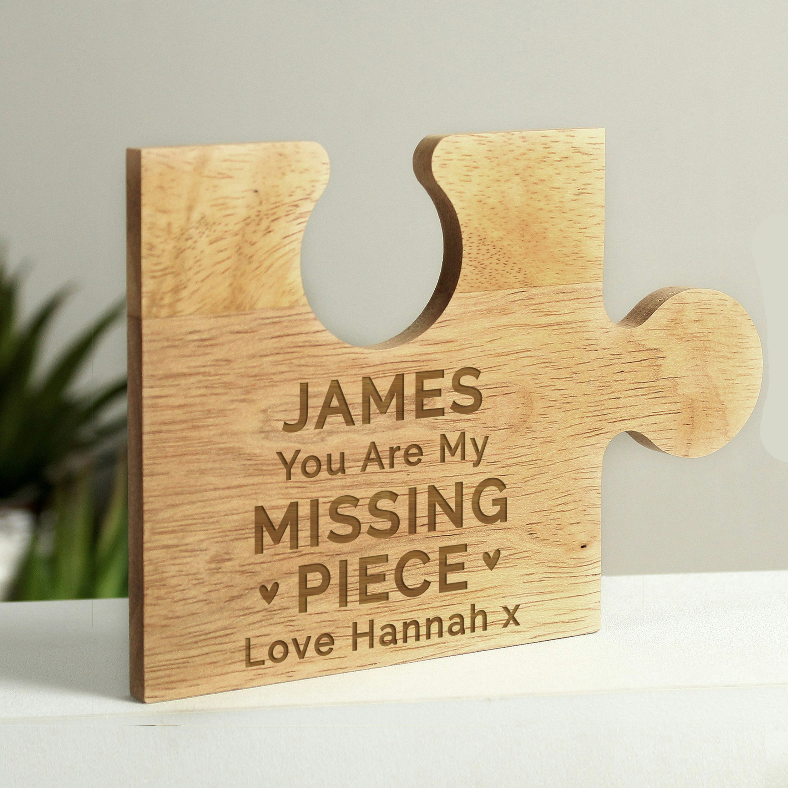 Rackhams Personalised My Missing Piece Jigsaw Piece