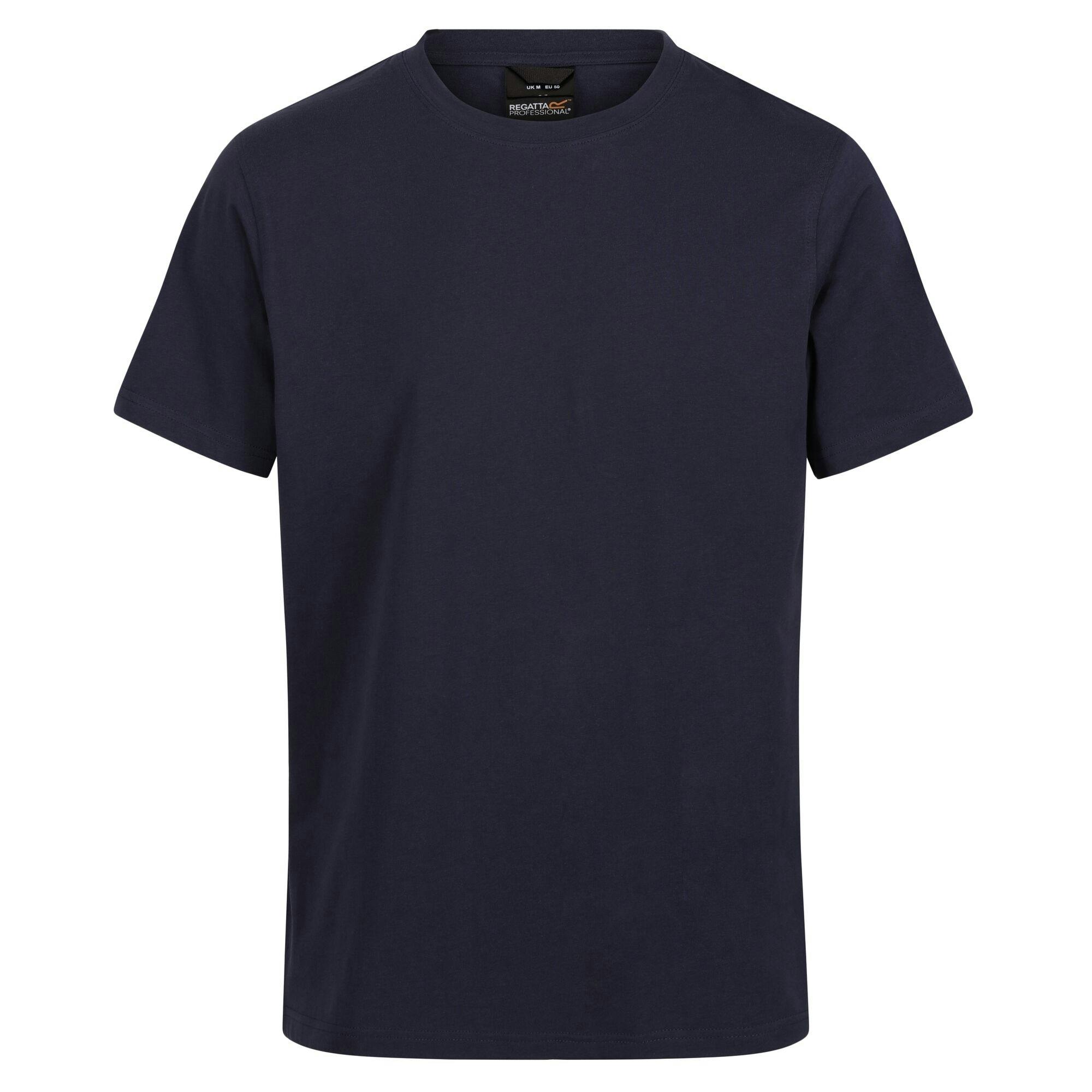 Regatta Men's Professional Cotton Soft Touch T-Shirt - Navy - S - Navy - 100% Cotton
