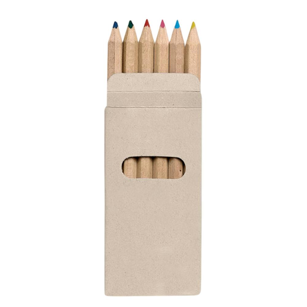 Midocean Abigail Coloured Pencil (Pack Of 6) - Natural - One Size - Natural