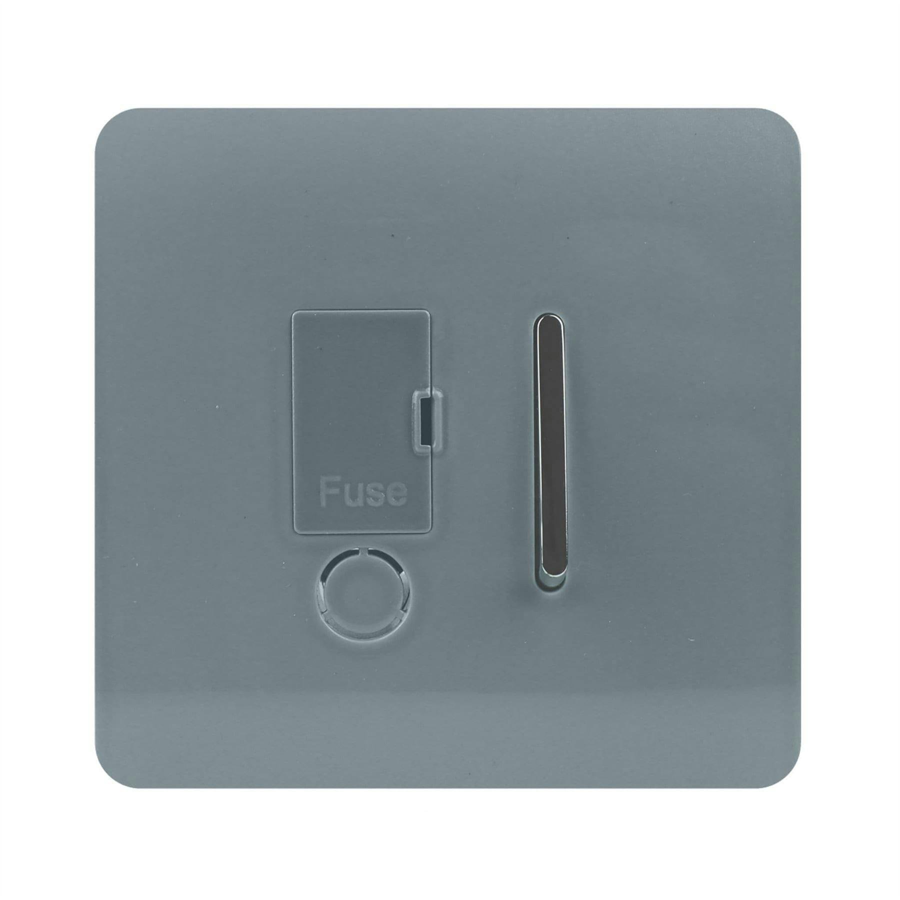 Trendi Switch 13 Amp Fused Spur With Flex Outlet In Cool Grey - Image 6