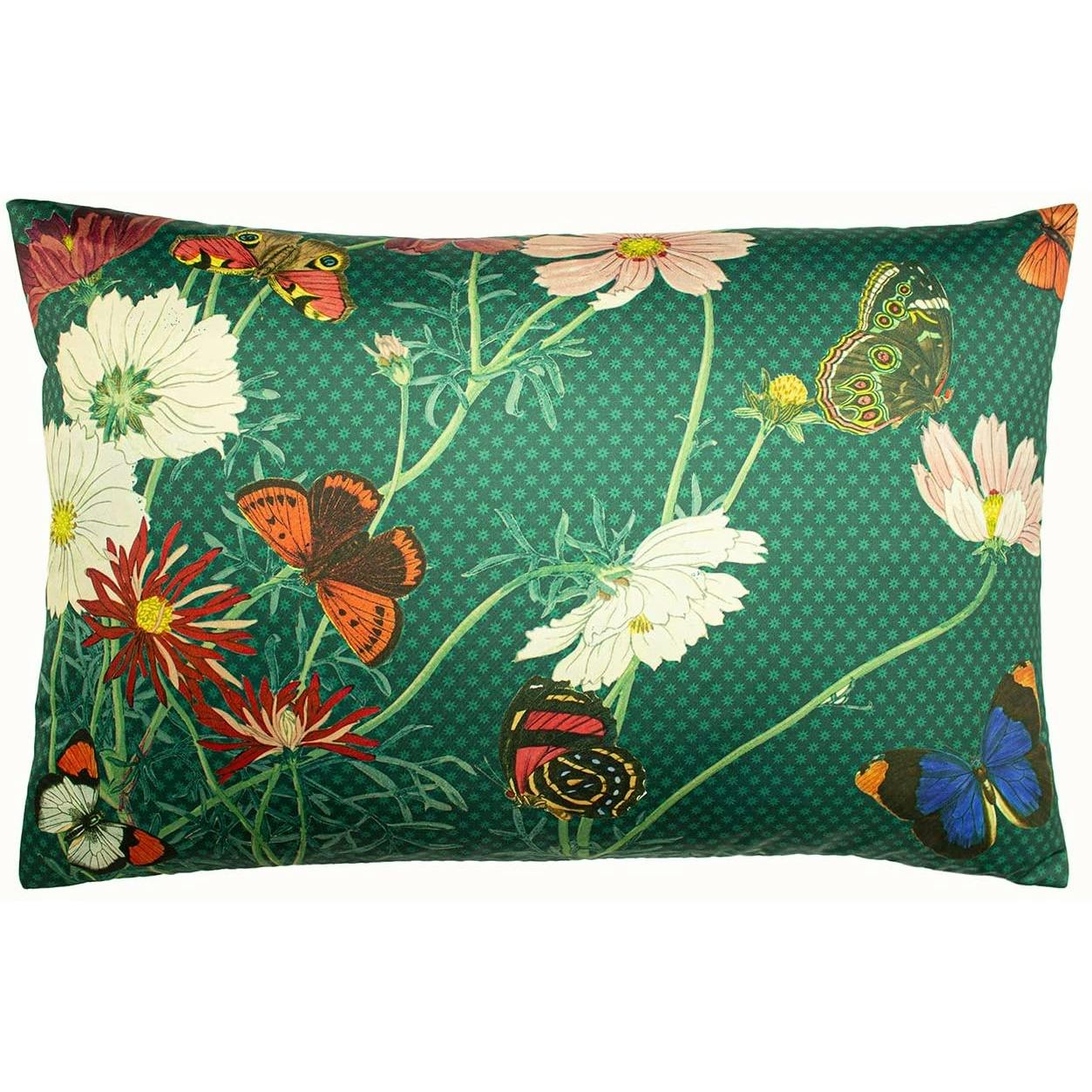 Paoletti Green Wild Fauna Cushion Cover - Emerald - One Size - Emerald - 100% Polyester