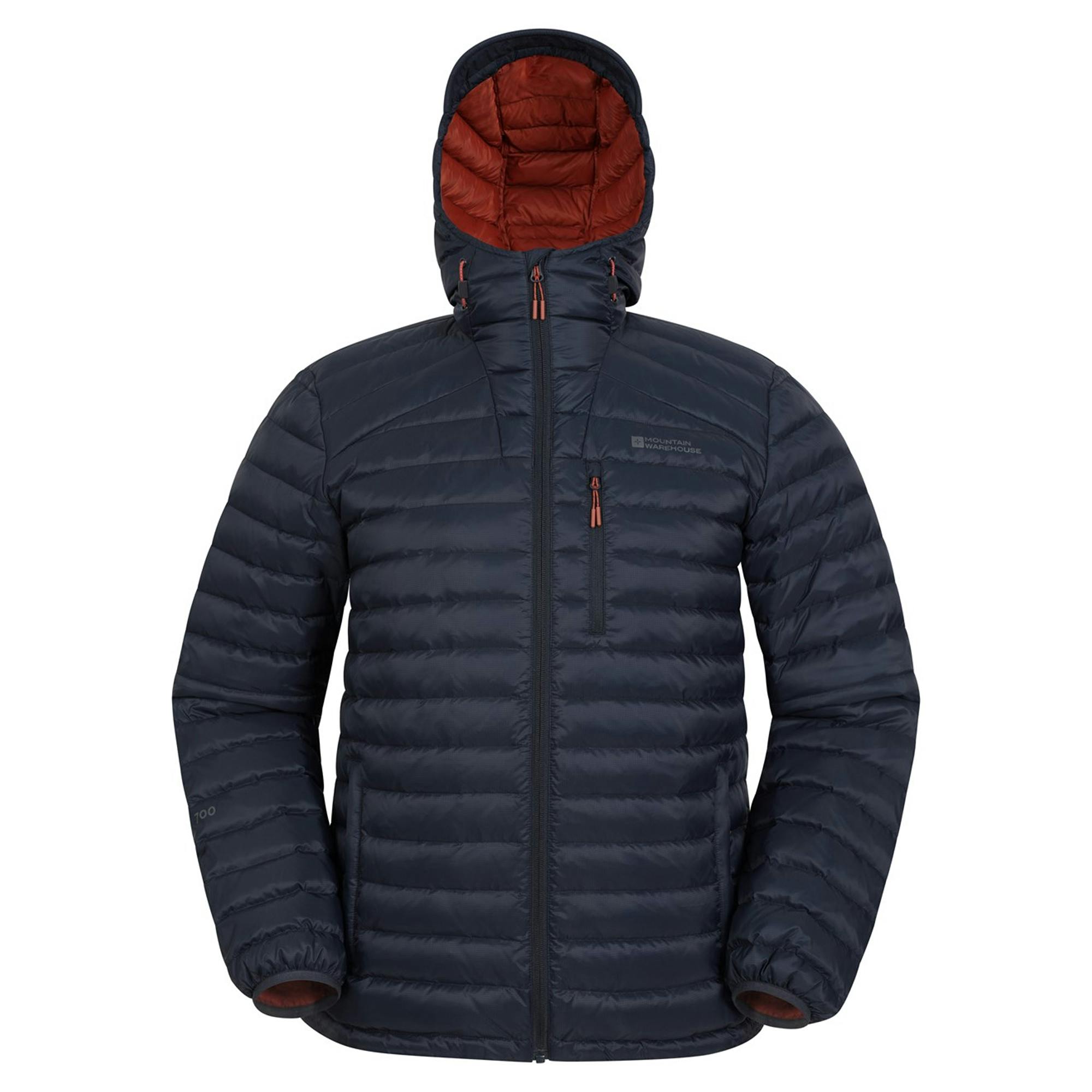 Mountain Warehouse Men's Grey Henry Ii Extreme Down Filled Padded Jacket - Navy - Xxs - Navy - 100% Polyamide