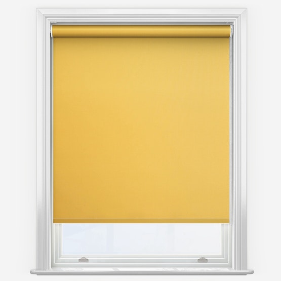 Rackhams Light Ochre Trimmable Thermal Blackout Roller Blinds - 130Cm