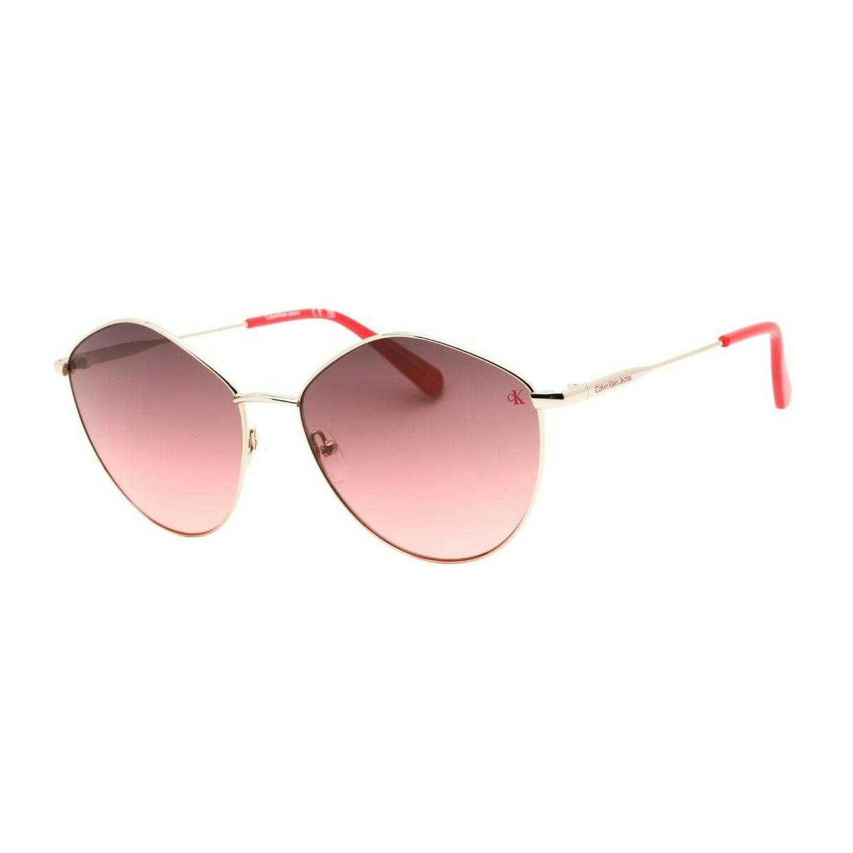 Calvin Klein Women's Gold/Pink Gradient Sunglasses - One Size - 100% Metal