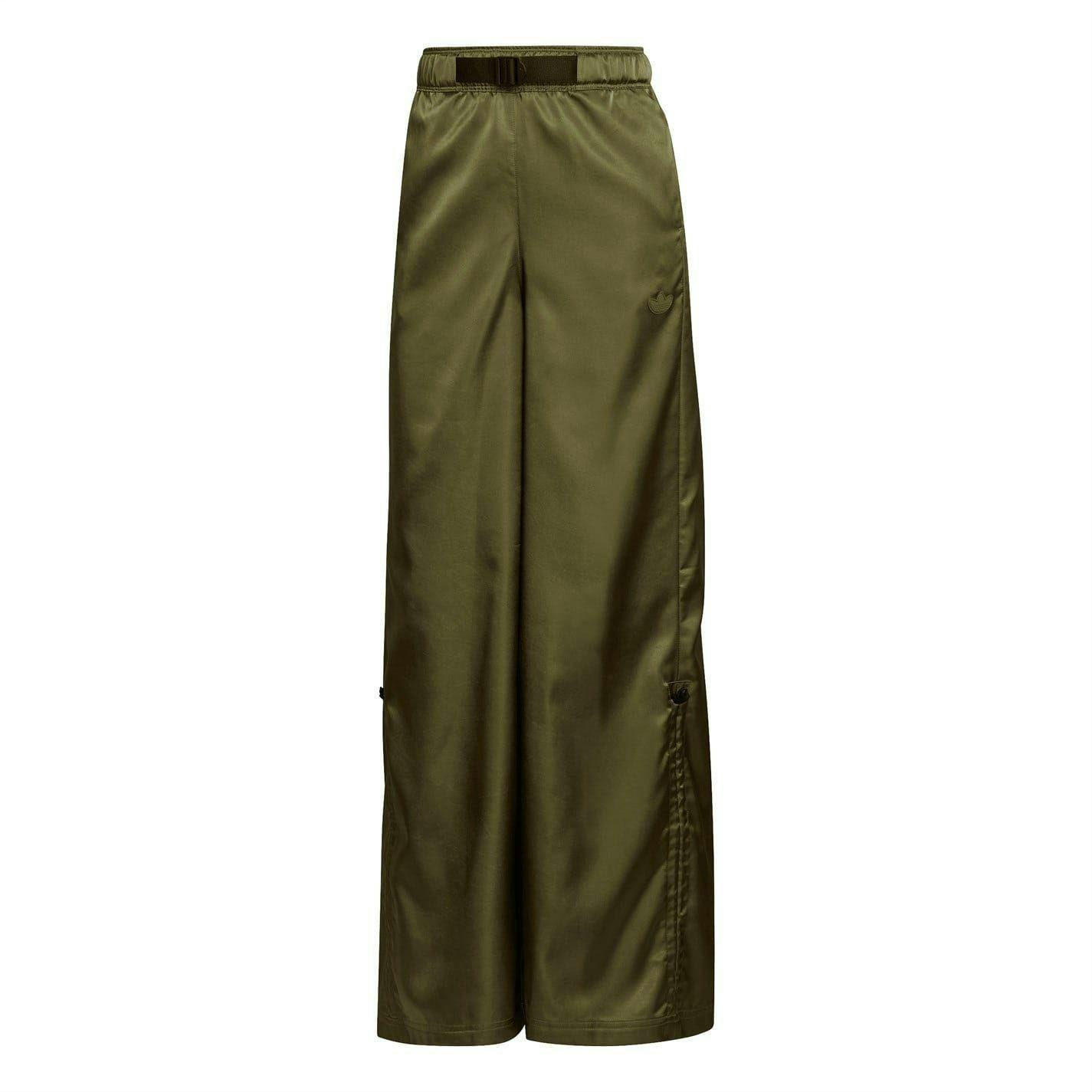 Adidas Women's Green Originals Cargo Trousers - Khaki - 4 Uk - Khaki - 100% Polyester