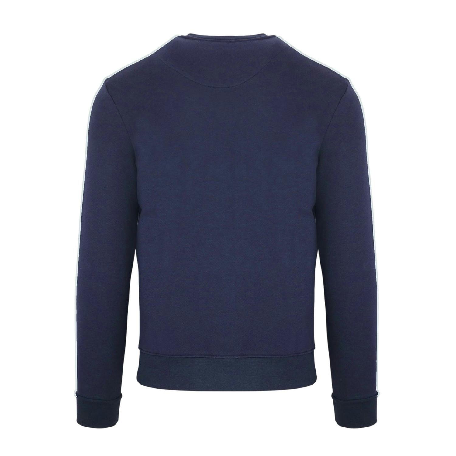 Aquascutum Men's Crew Neck Regular Sweatshirt - Navy - M - Navy - 100% Cotton