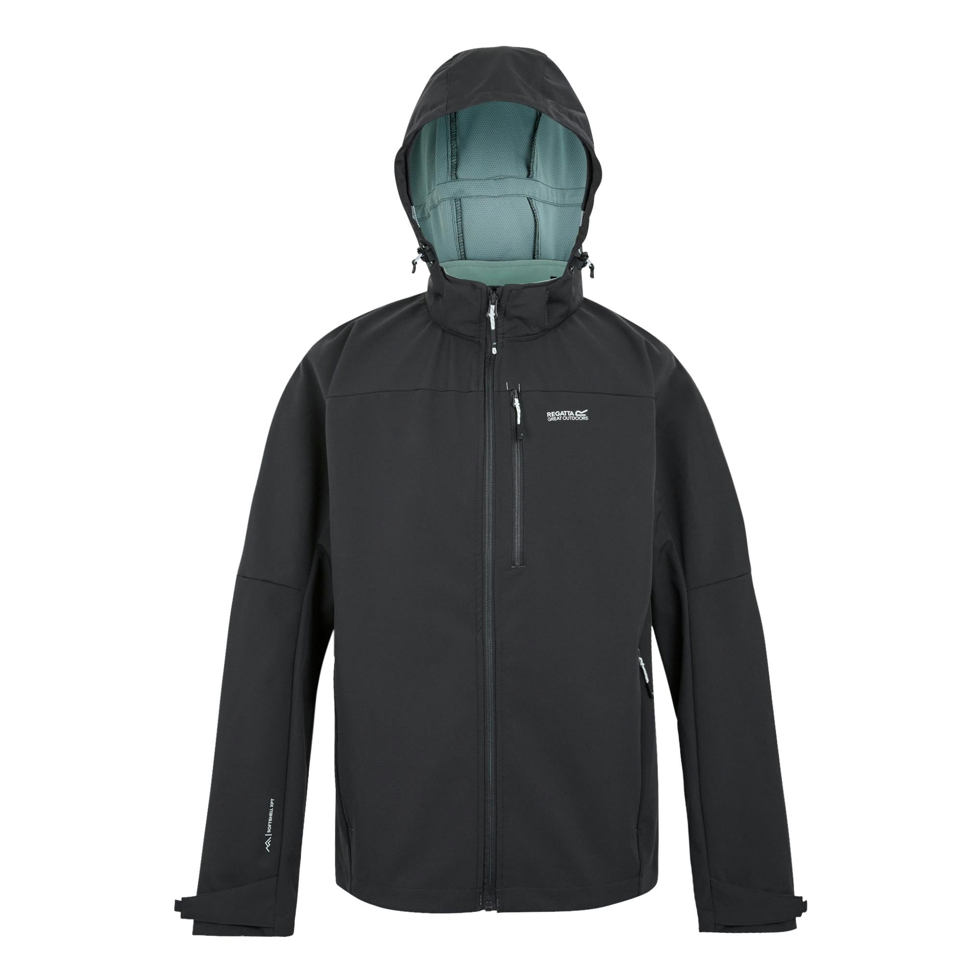 Regatta Men's Arana Waterproof Soft Shell Jacket - Ash/Glacier - Ash/Glacier - L - 96% Recycled Polyester/4% Elastane