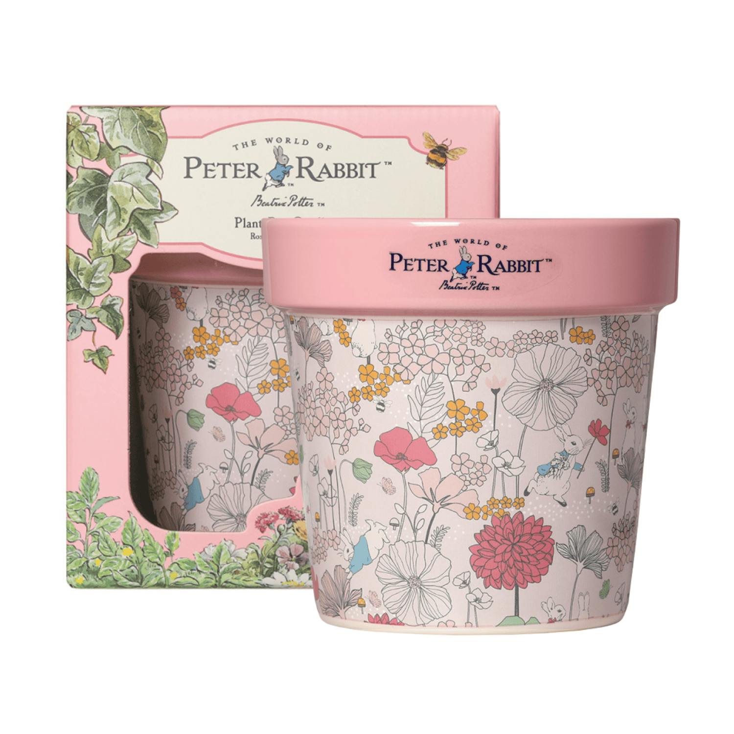 Peter Rabbit Rose Eucalyptus Plant Pot Candle - Image 4