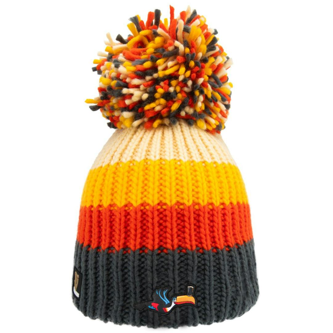 Big Bobble Hats Unisex Grey/Orange/Yellow Guinness Toucan