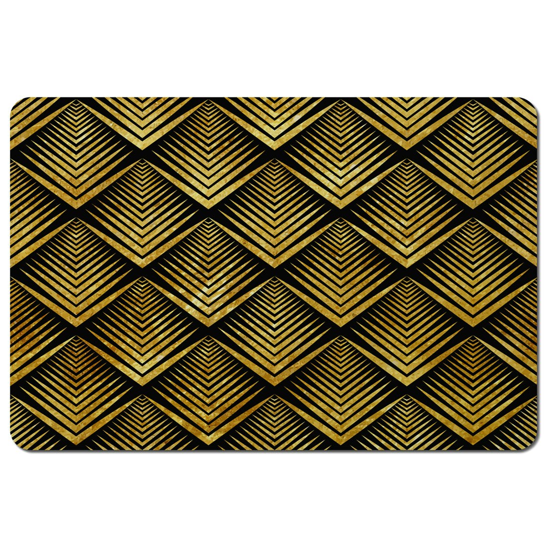 Rackhams Golden Geometric Flower Pattern (Placemat) Size 6