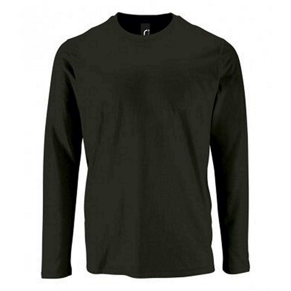 Sol's Men's Midnight Imperial Long Sleeve T-Shirt In | Size: Large - Image 2