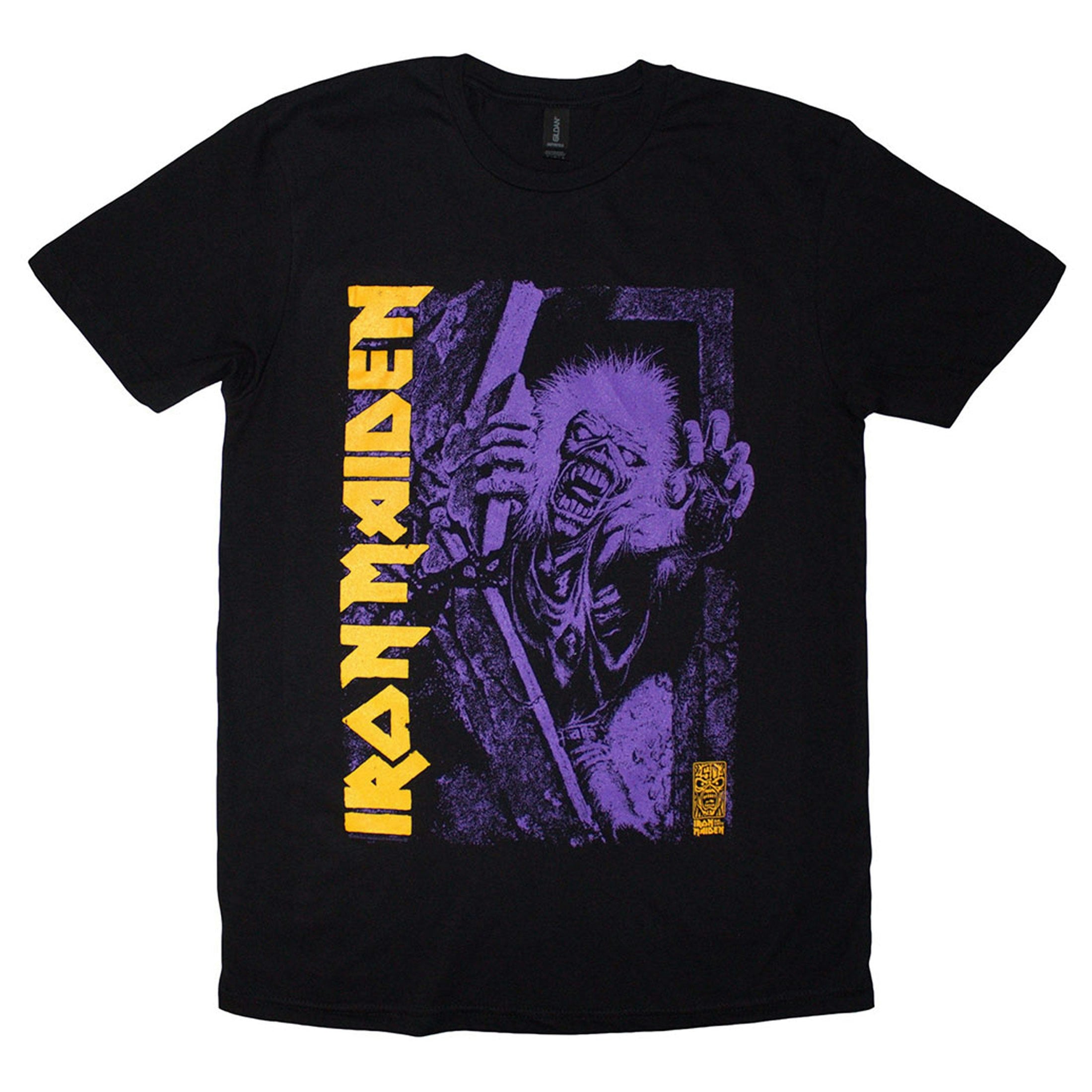 Paradiso Clothing Unisex Purple Iron Maiden Est 1975 No Prayer Grave T Shirt - M