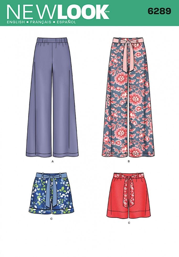 New Look Women's Shorts And Trousers Sewing Pattern 6289 - Image 3