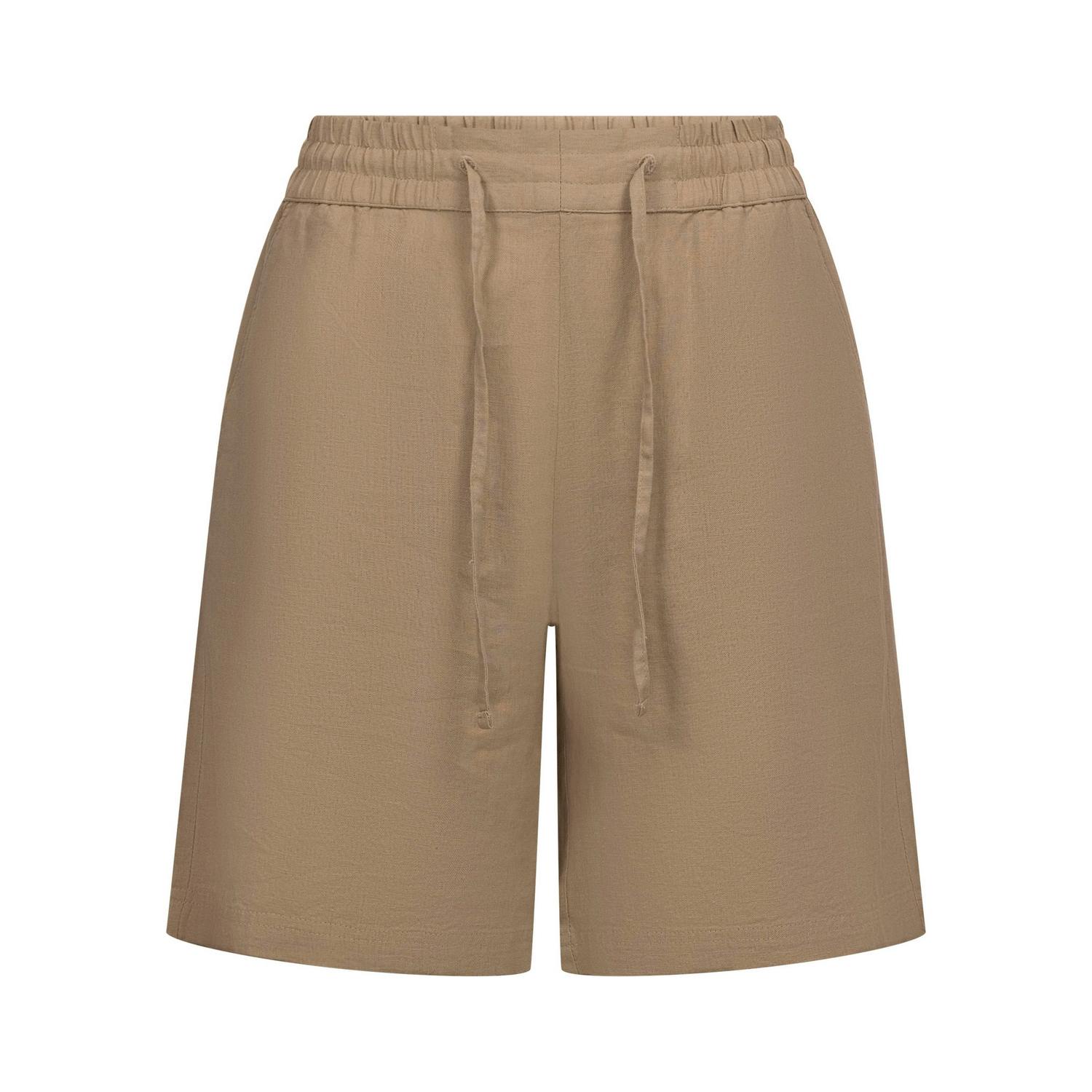 Trespass Women's Dark / Reenie Casual Shorts - Mushroom - Mushroom - Xxl - 52% Linen/48% Viscose