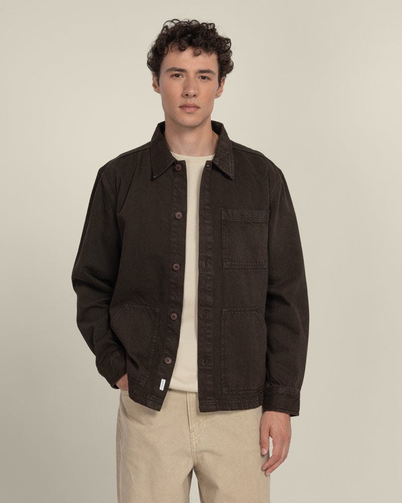Larsson & Co Brown Karl - Denim Overshirt - M